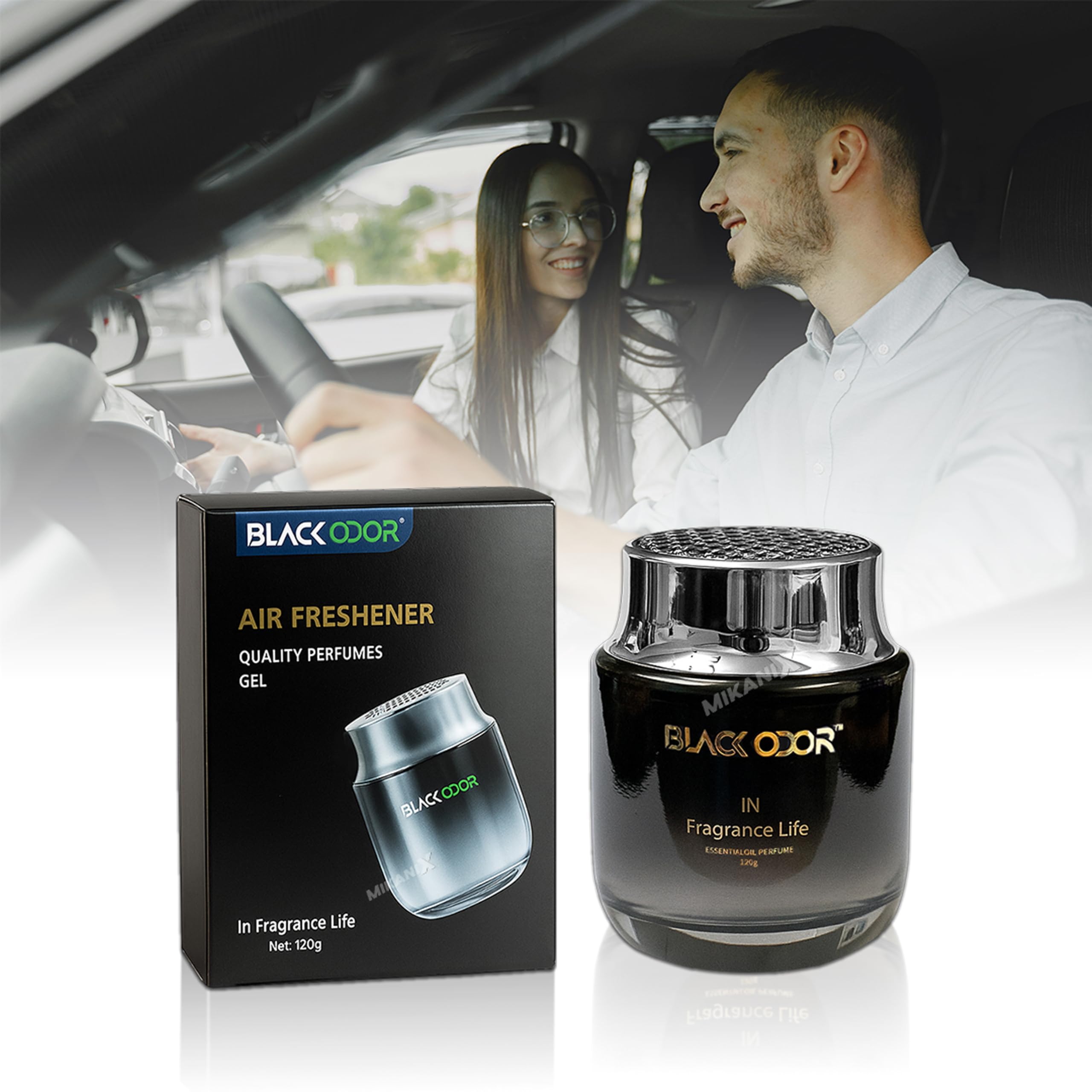 MIKANIX Premium Gel Air Freshener 120gm | Luxury 5-Star Hotel Fragrance | Home, Bedroom & Car Air Freshener