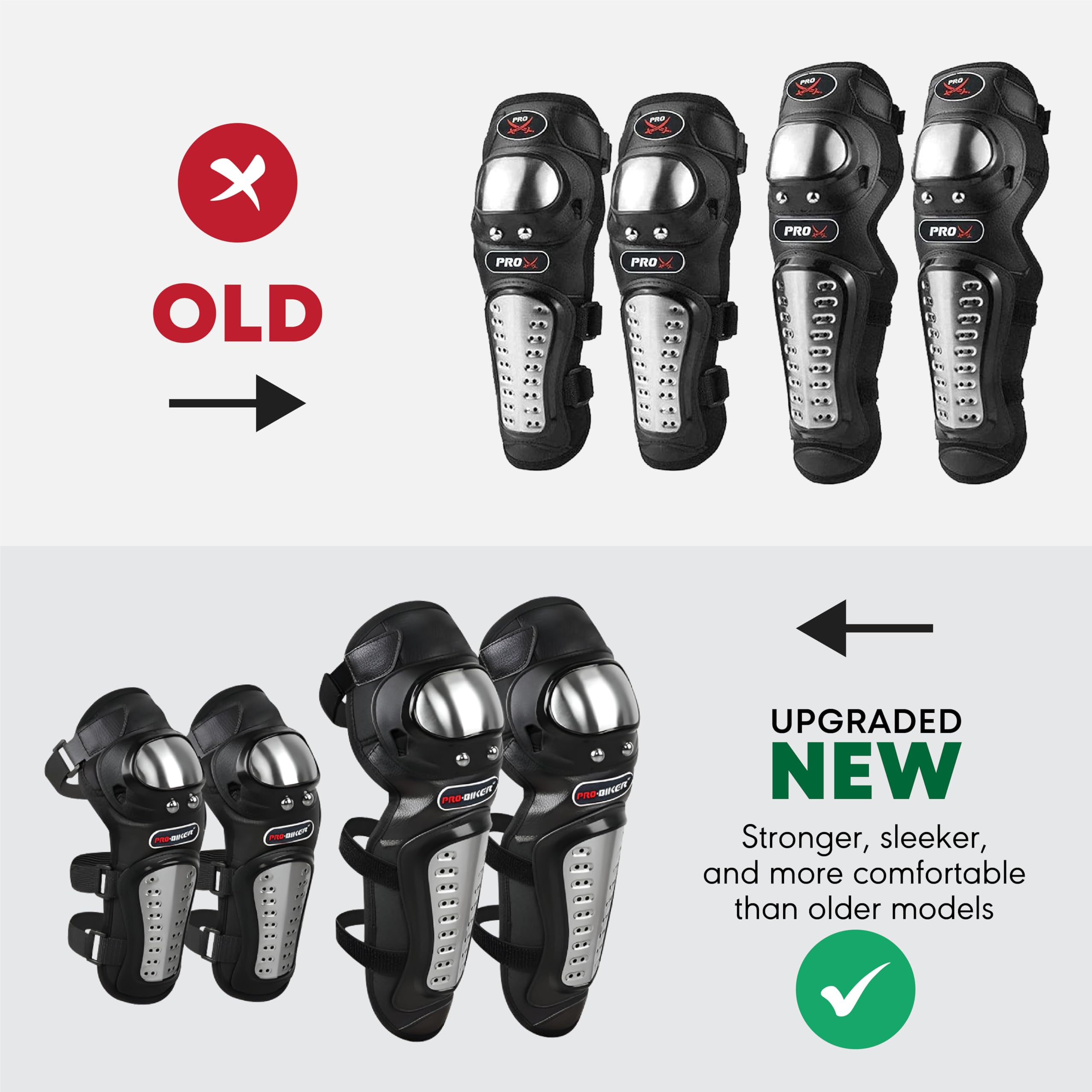 OBEROI'S TRADERS Motorcycle Knee and Elbow Guard Set | Stainless Steel Protective Pads for Riding, Racing, Cycling, Skating | Shockproof, Adjustable & Comfortable Safety Gear