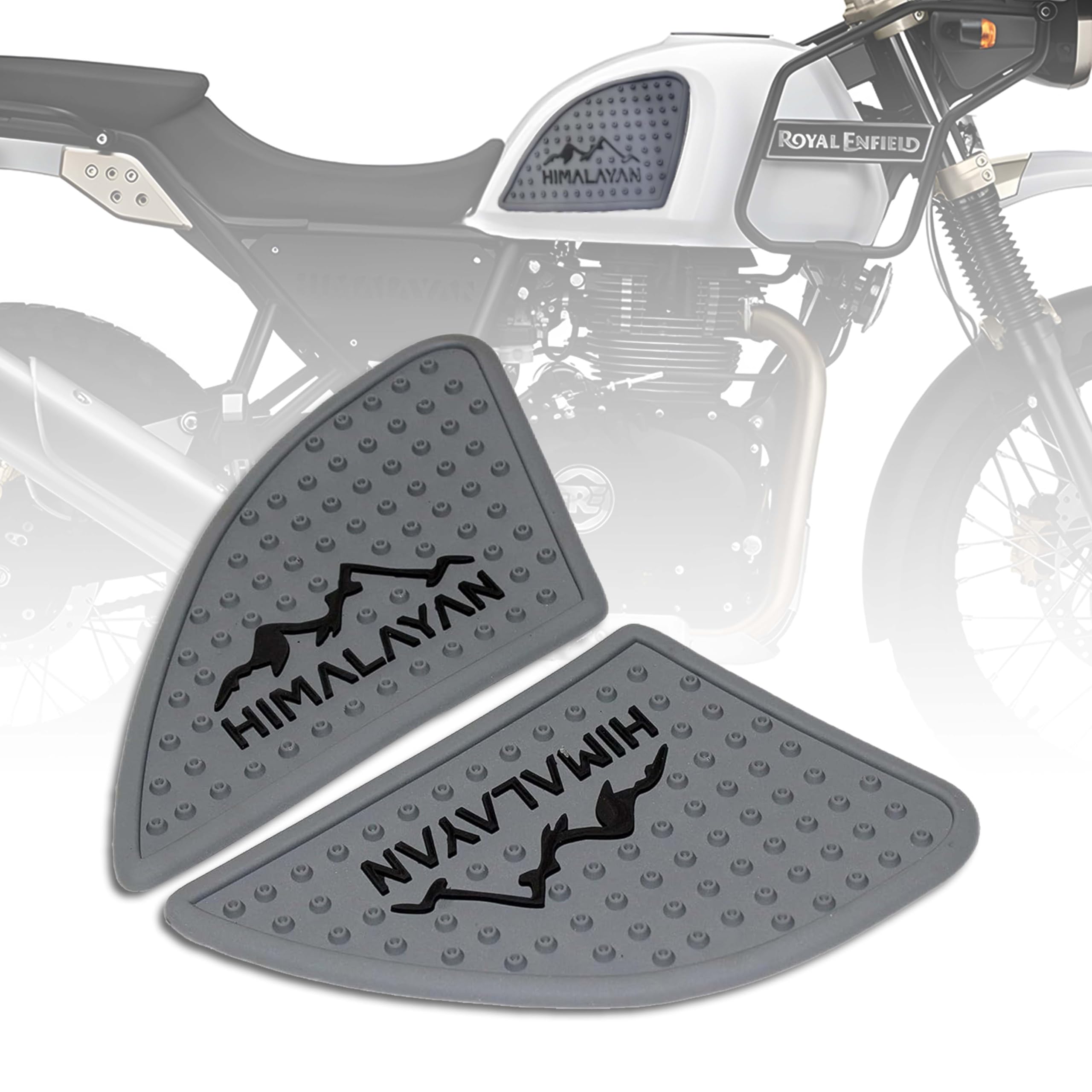 MIKANIX Anti Slip Silicone Tank Pad/Thai Pad Waterproof Sticker for Royal Enfield Himalayan