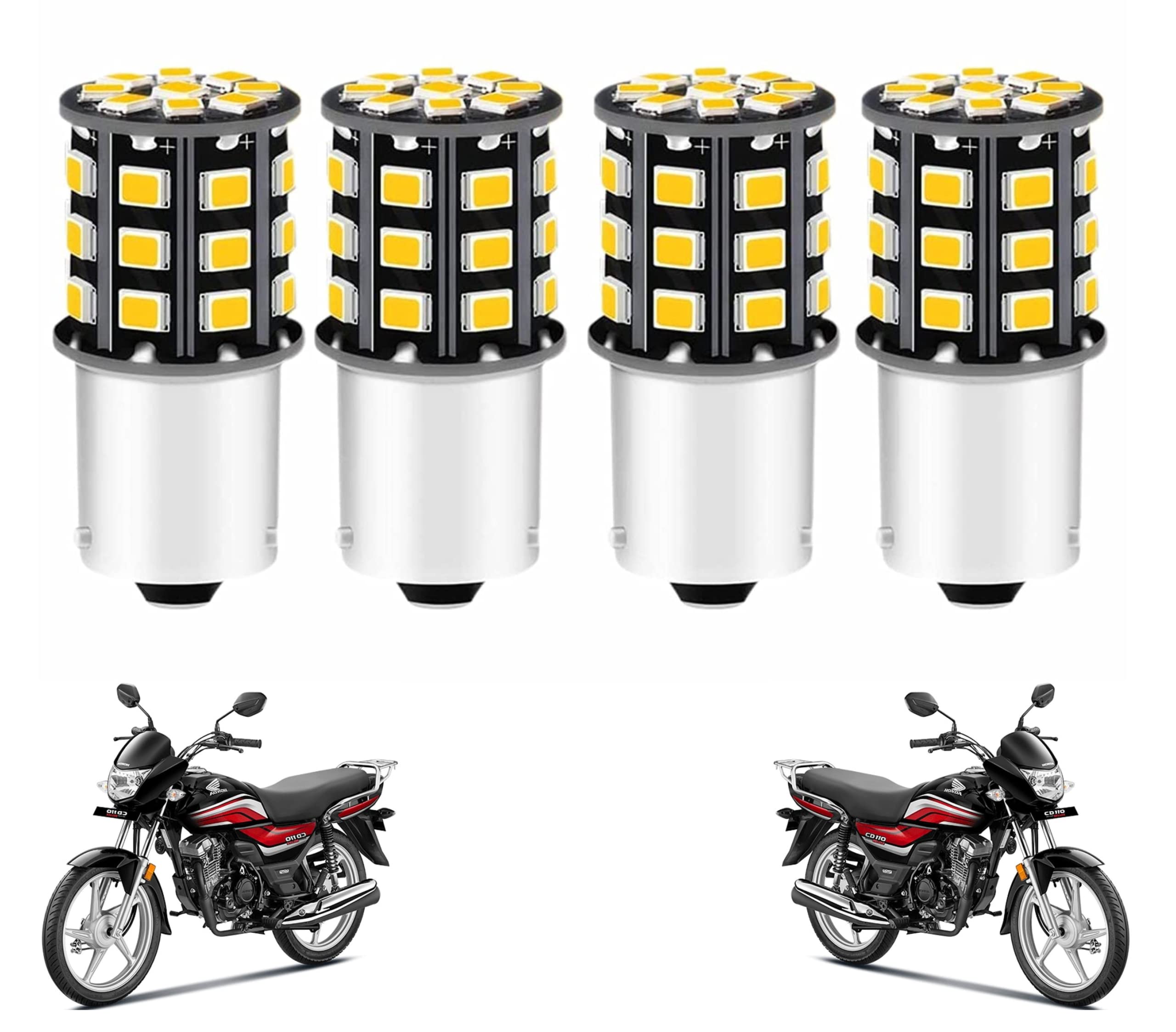 MIKANIX Super Bright 360° Reflecting LED Indicator Light Bulbs Set Of 4