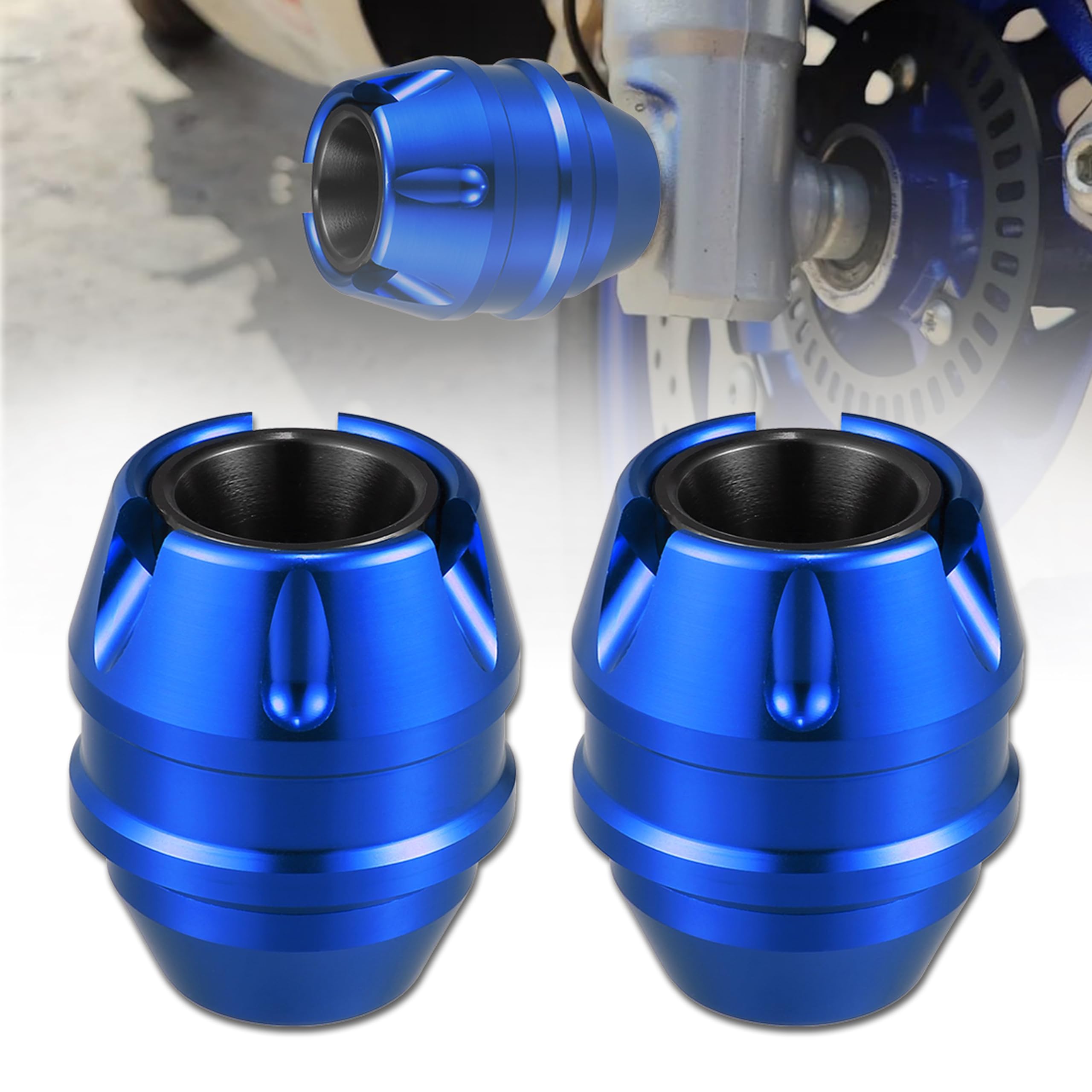 MIKANIX Universal Motorcycle Front Fork Slider | Wheel Frame Slider | Axle Protector Bike Crash Guard for All Bikes