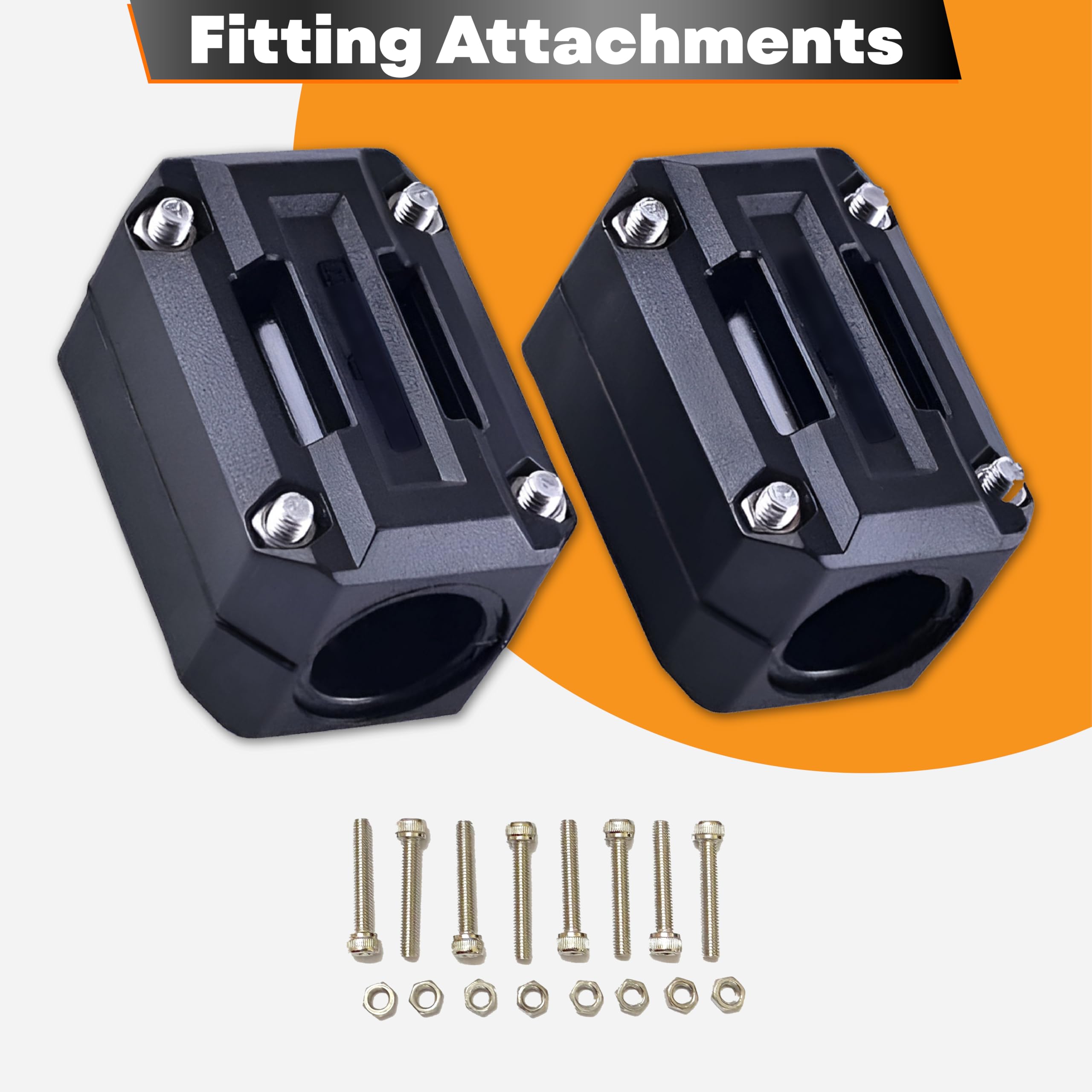 MIKANIX Universal Bike Crash Guard Frame Slider Blocks | Heavy Duty Shock Absorbing Sliders for Engine Protection | Compatible with All Motorcycles