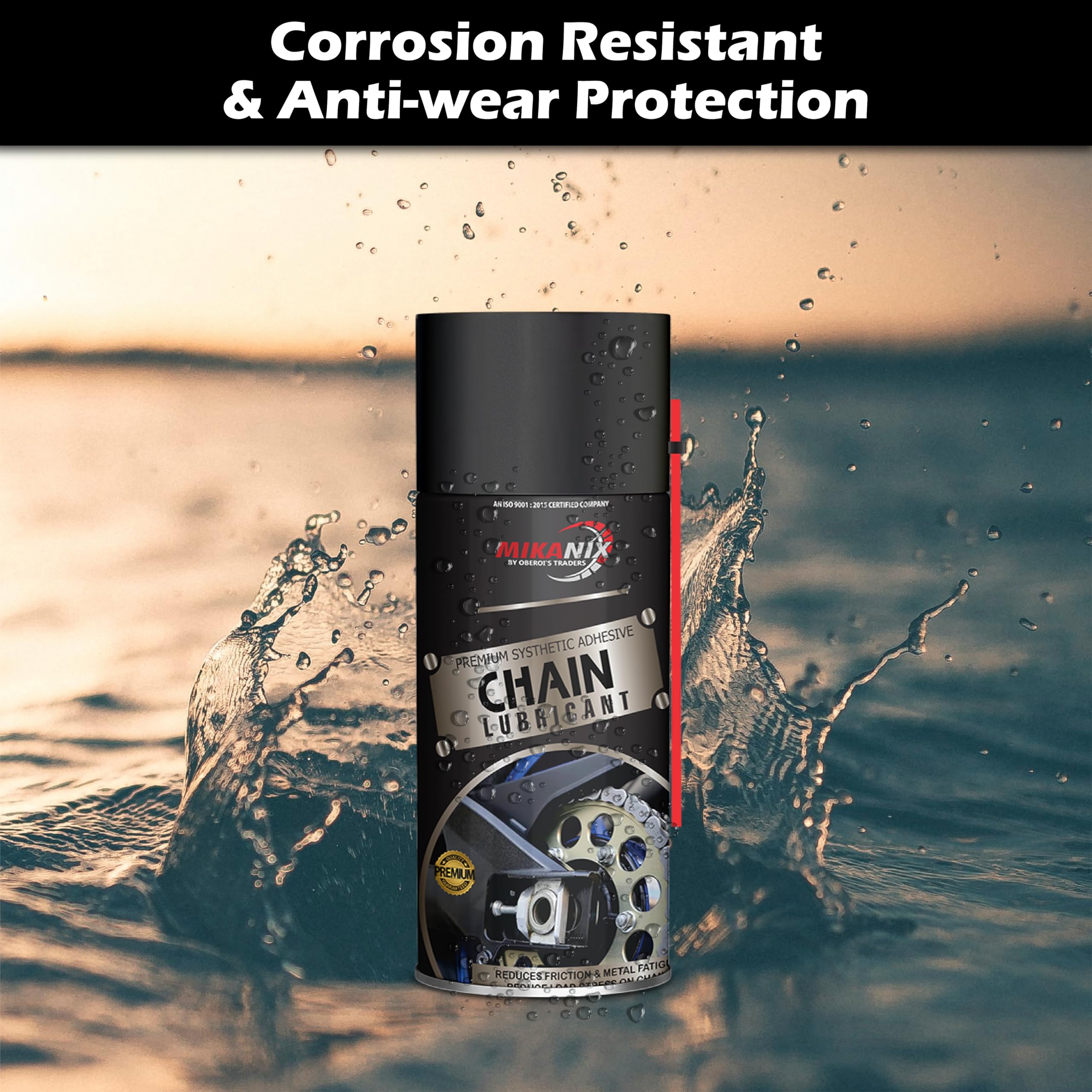 OBEROI'S TRADERS Bike Chain Lube Degreaser Spray with Cleaning Brush for Motorbike & Bicycle | Cleans | Shines & Protects Chain (Pack of 2)