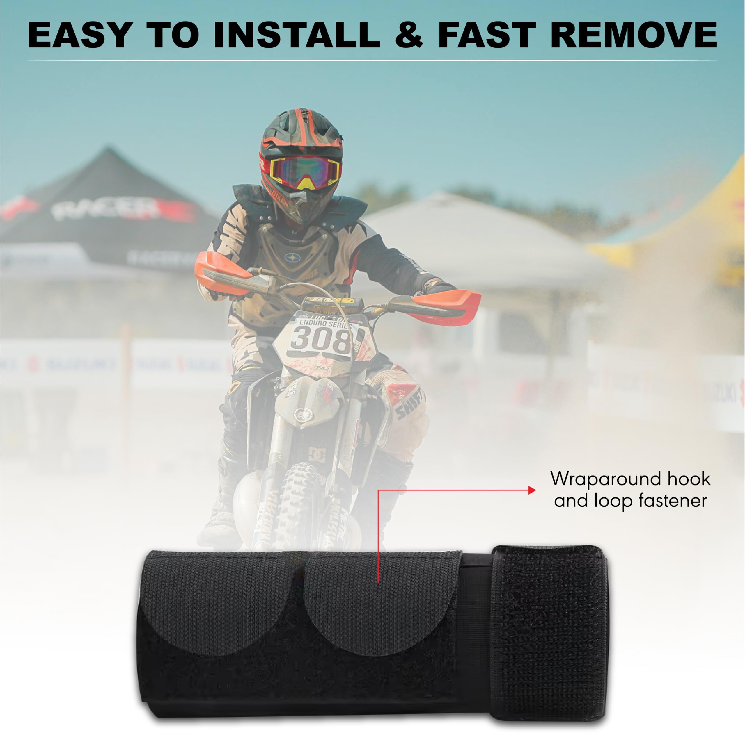 MIKANIX Universal Bike Front Shocker Fork Seal Covers | Protect Suspension Forks from Dust, Dirt, Water & Debris | Extend Shocker Life & Ensure Smooth Performance for All Motorcycles