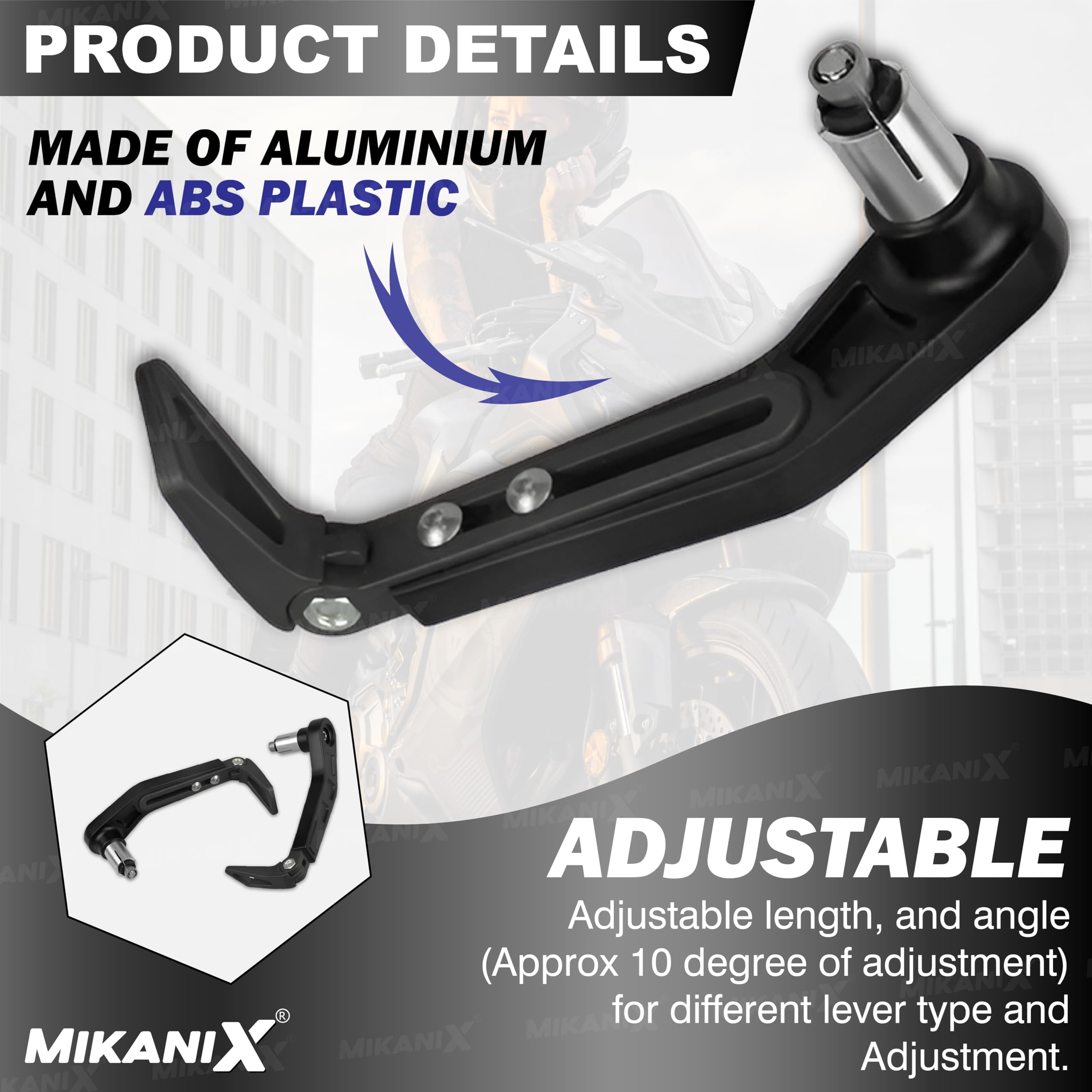 OBEROI'S TRADERS Universal Adjustable Handlebar Brake Folding Clutch Lever Guard Protectors Compatible with All Bikes