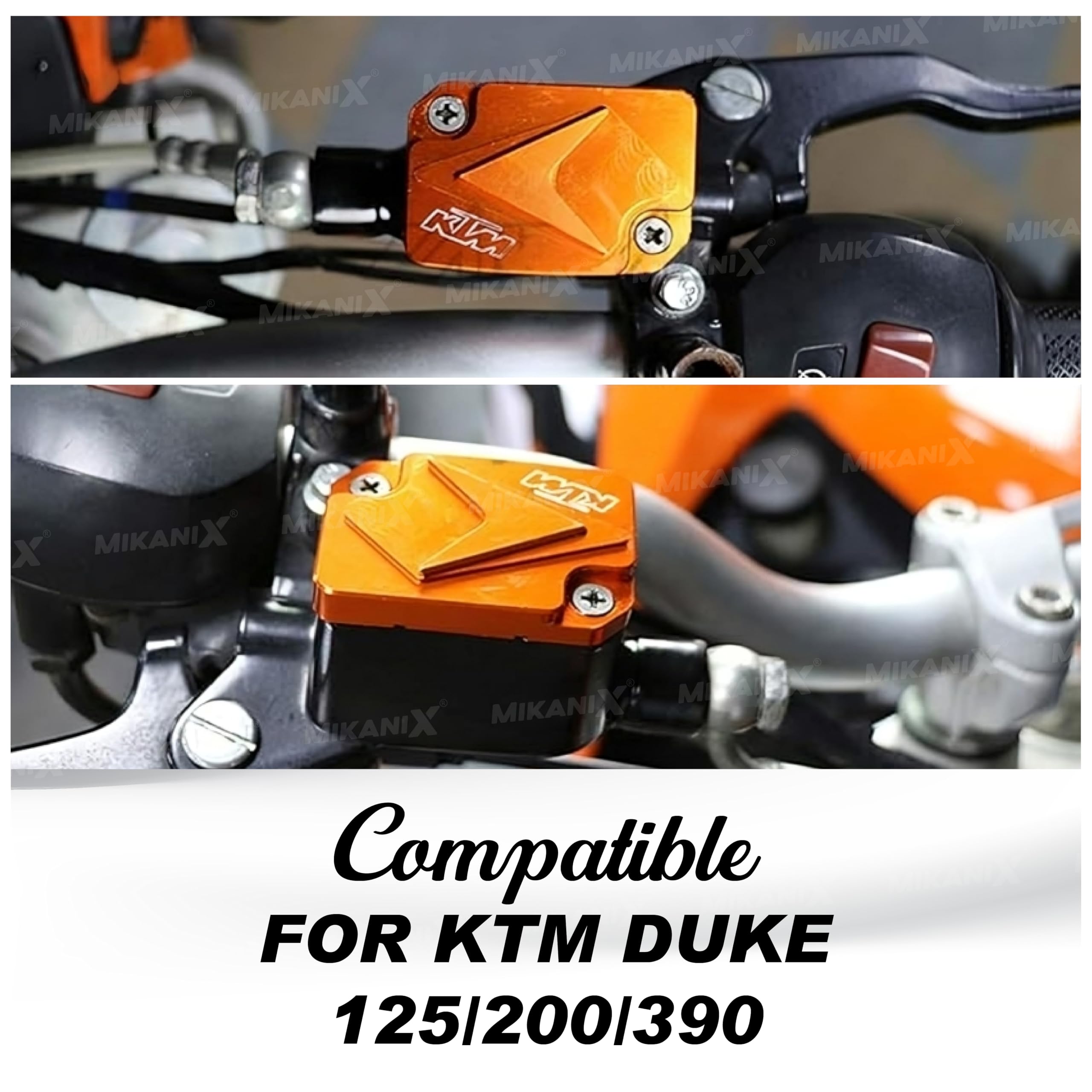 OBEROI'S TRADERS CNC Aluminium Front Disc Oil Cap Cover Guard Compatible With KTM Duke 125 | 200 | 390