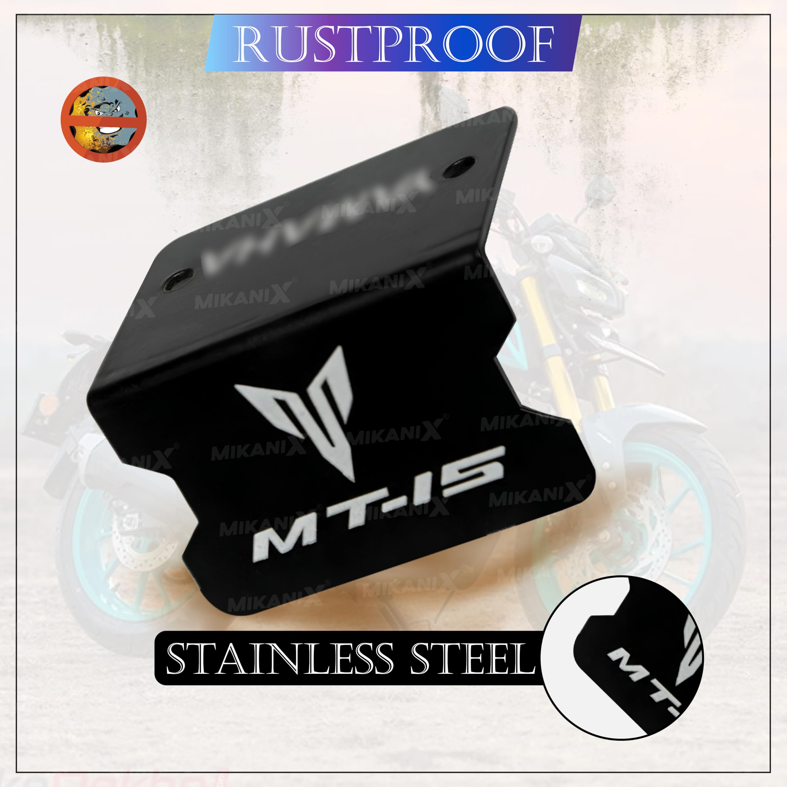 OBEROI'S TRADERS MT 15 Stainless Steel Bike Front Disc Brake Fluid Reservoir Oil Cap Guard Protector Cover