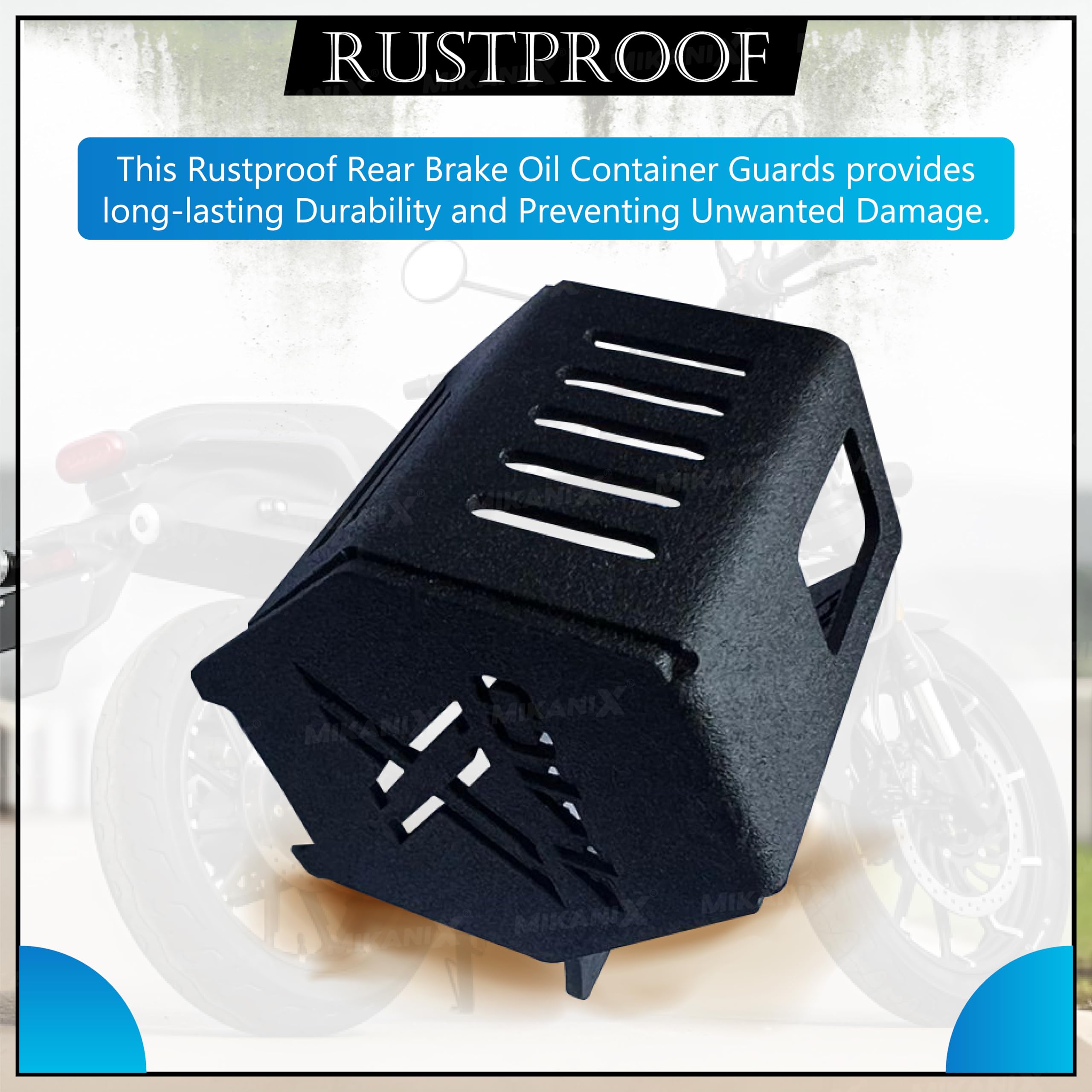 OBEROI'S TRADERS Rear Brake Oil Container Guard | Fluid Reservoir Cap Compatible With Harley Davidson X440