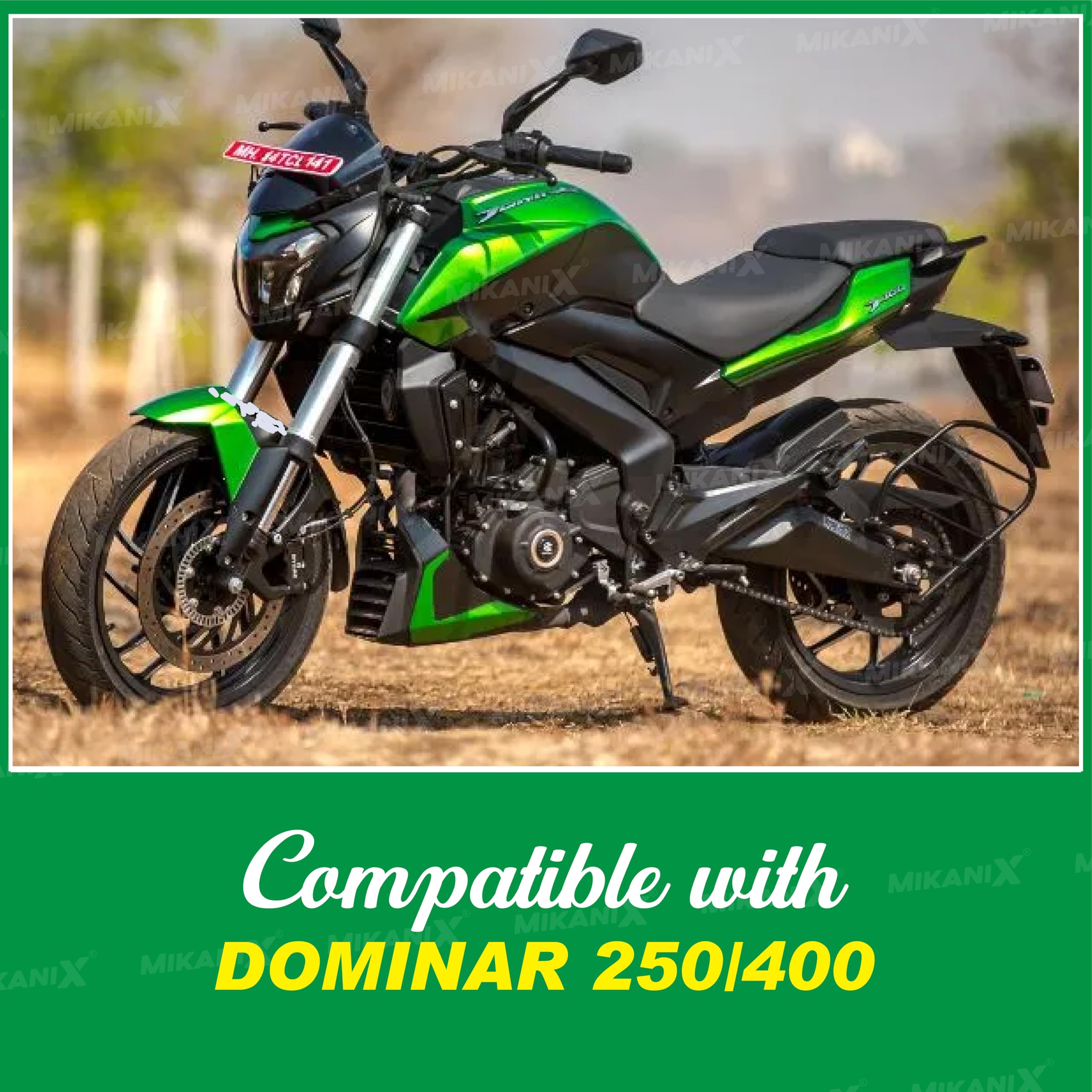 OBEROI'S TRADERS Dominar 250/400 Stainless Steel Bike Front Disc Brake Fluid Reservoir Oil Cap Guard Protector Cover