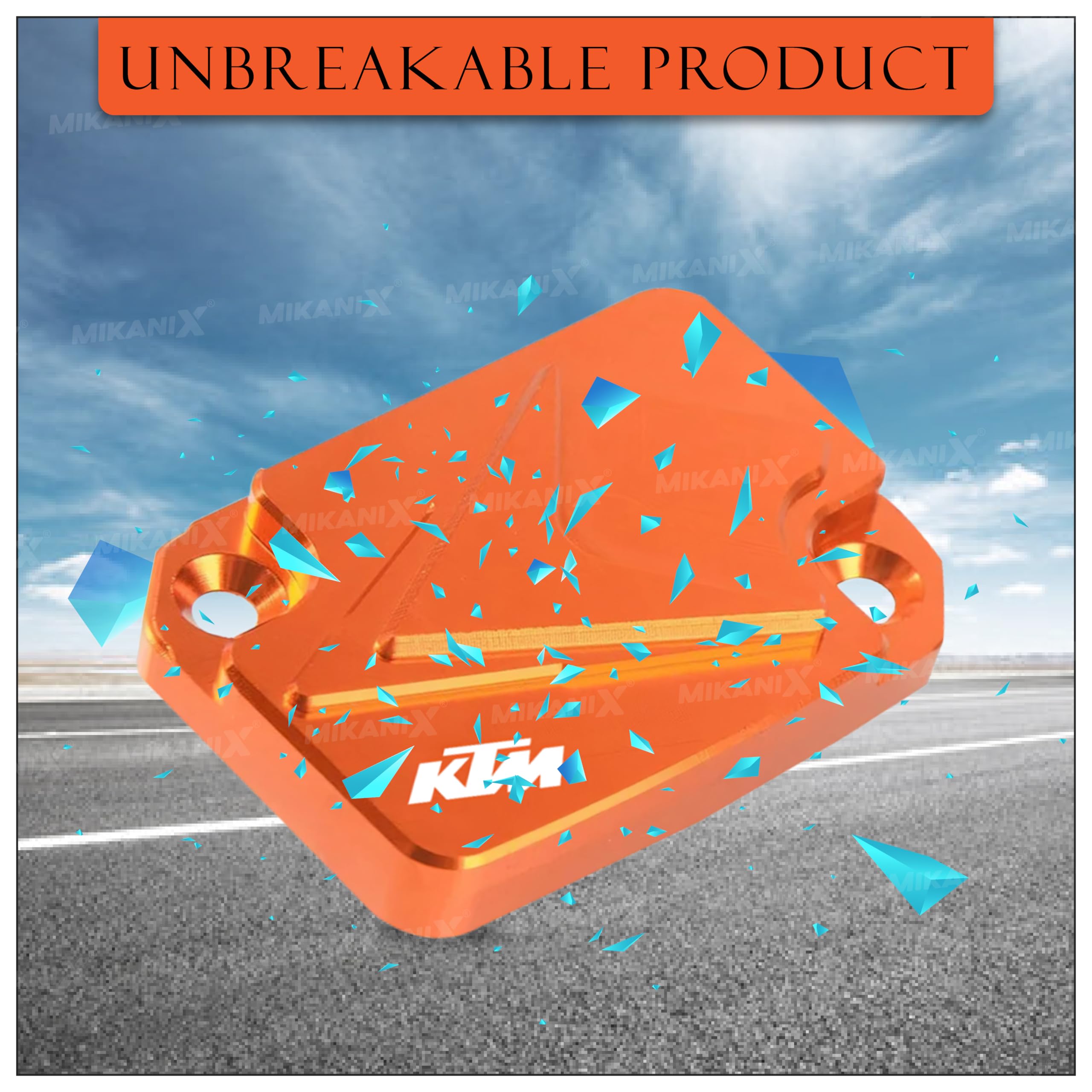 OBEROI'S TRADERS CNC Aluminium Front Disc Oil Cap Cover Guard Compatible With KTM Duke 125 | 200 | 390