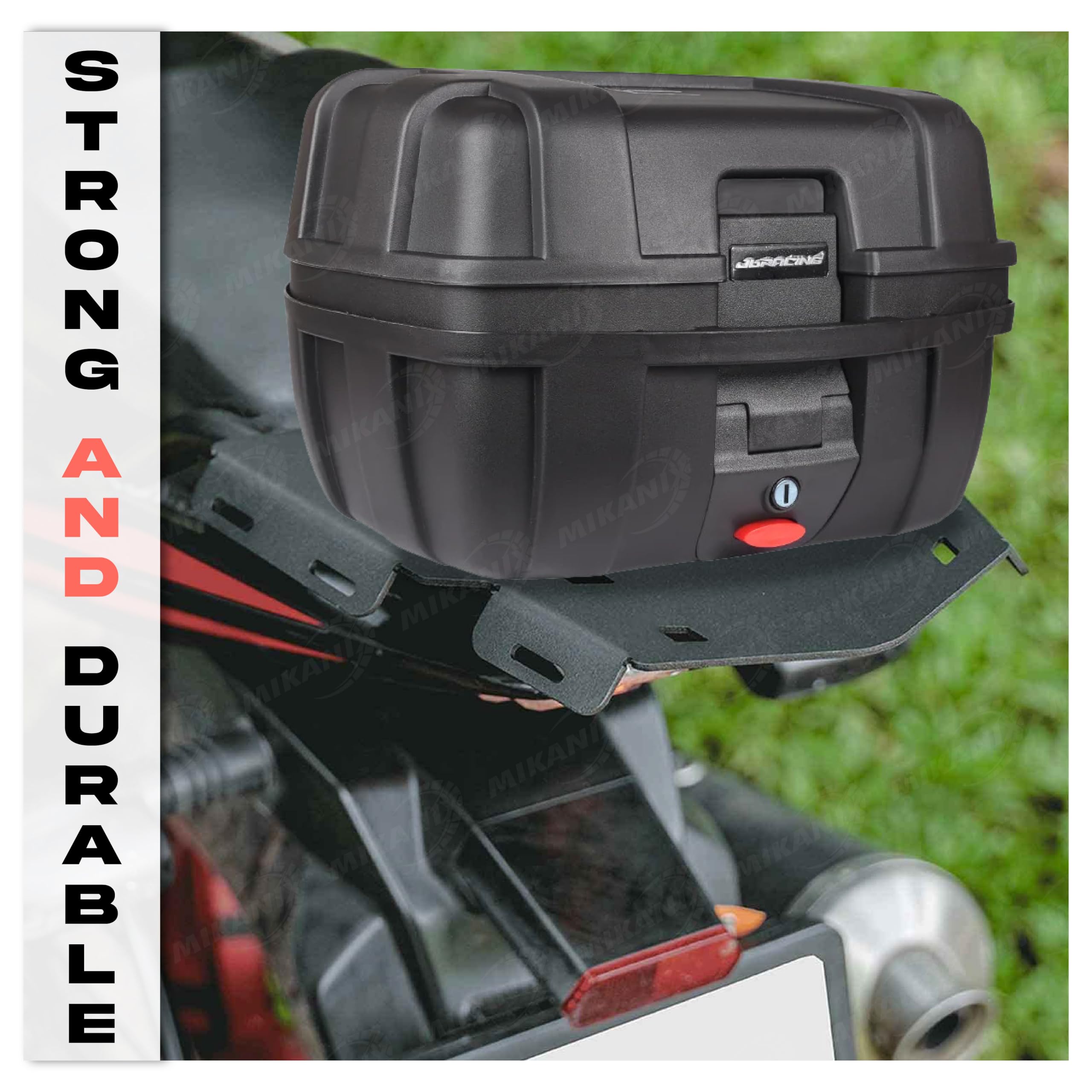 MIKANIX Motorbike Rear Racks | Trail Expedition Rear Luggage Carrier | Back Luggage Rack Plate with 1 Year Warranty for Bajaj Pulsar NS 200 | 160
