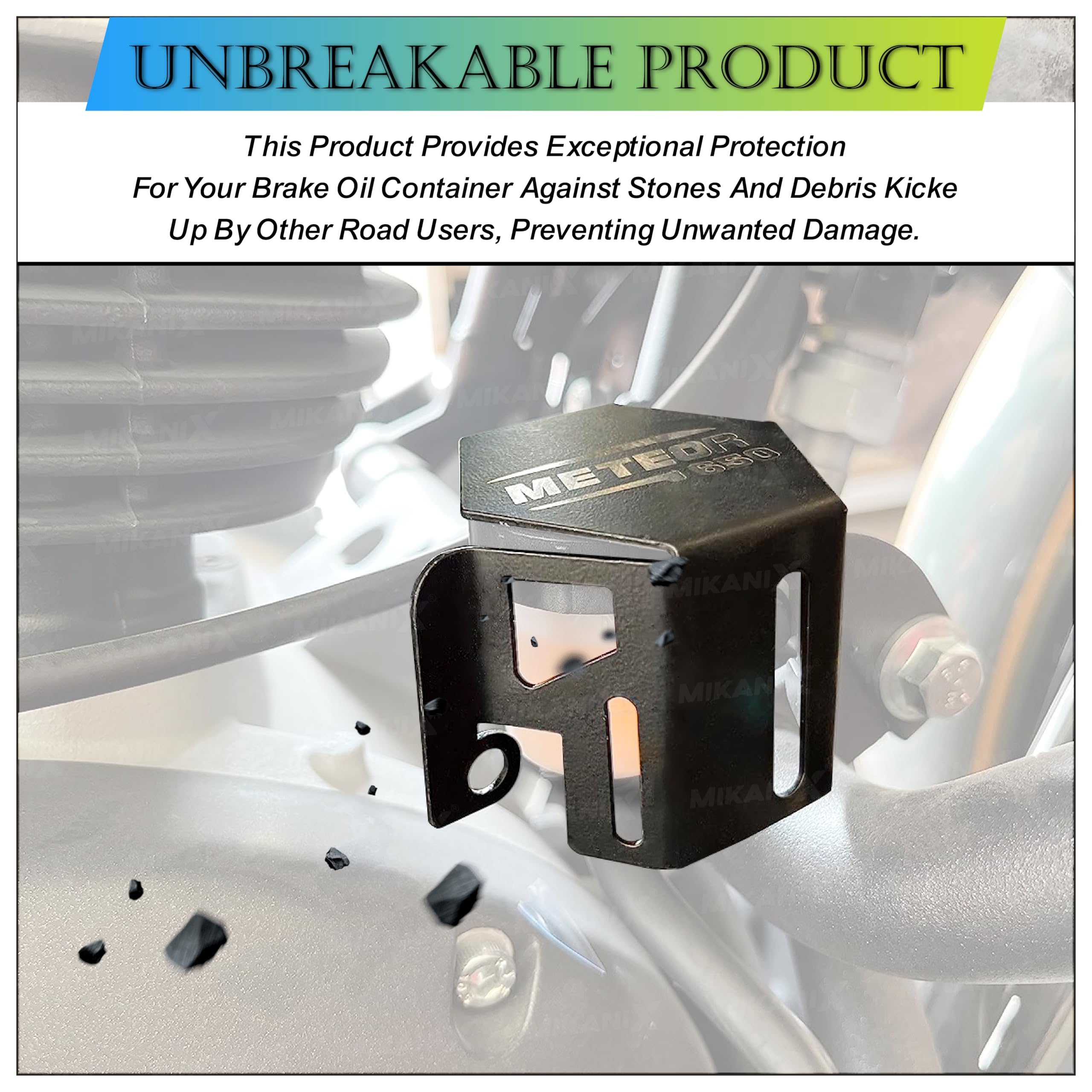 OBEROI'S TRADERS Rear Brake Oil Container Guard | Fluid Reservoir Cap Compatible With RE Super Meteor 650