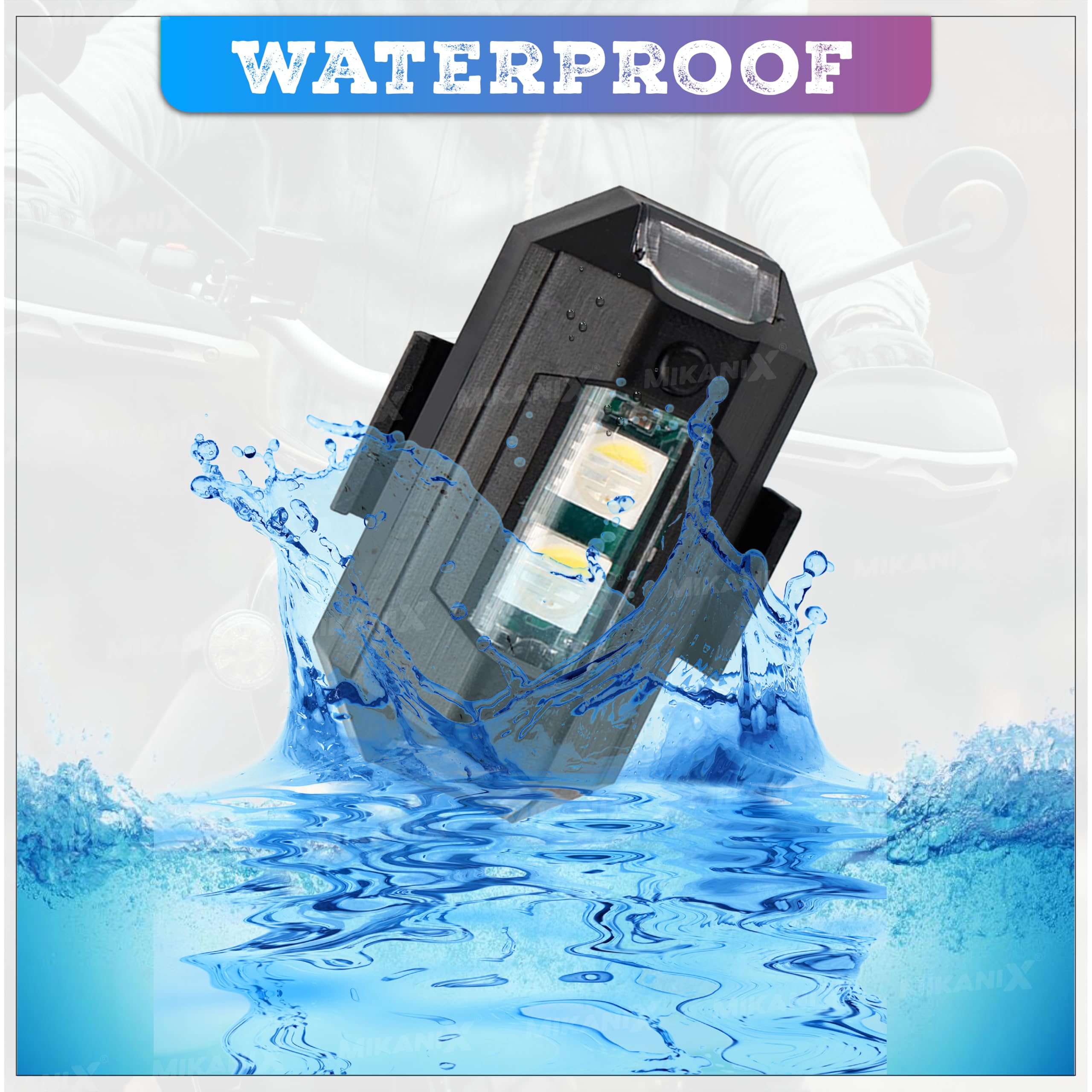 OBEROI'S TRADERS ABS Plastic 7 Colors Led With 3 Flashing/ Blinking Modes Aircraft Strobe/Helmet Exterior Night Signal Light With Usb Rechargeable Cable Kit For Drone Flashing,Bike Bicycle