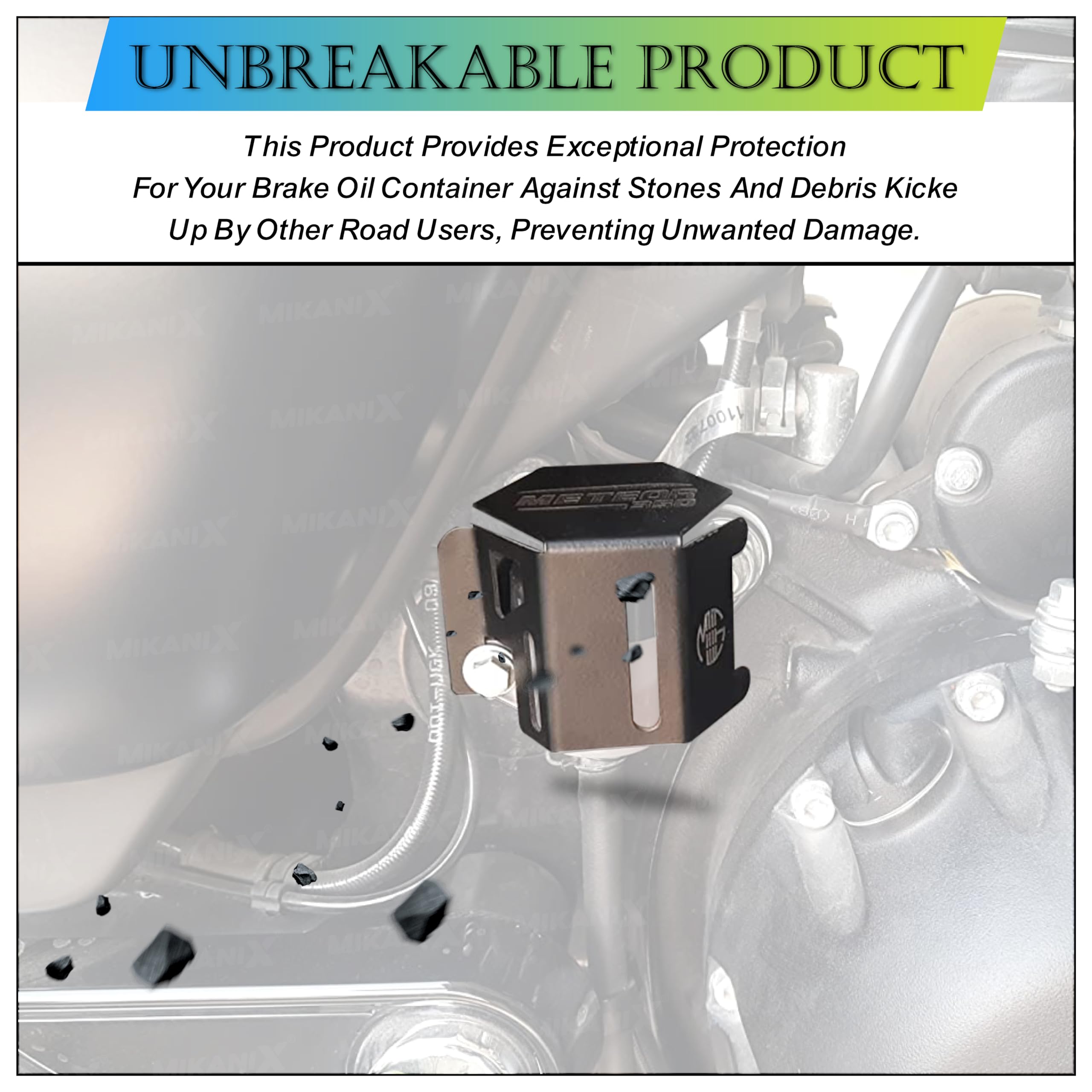 MIKANIX Rear Brake Oil Container Guard Compatible With Royal Enfield Meteor 350