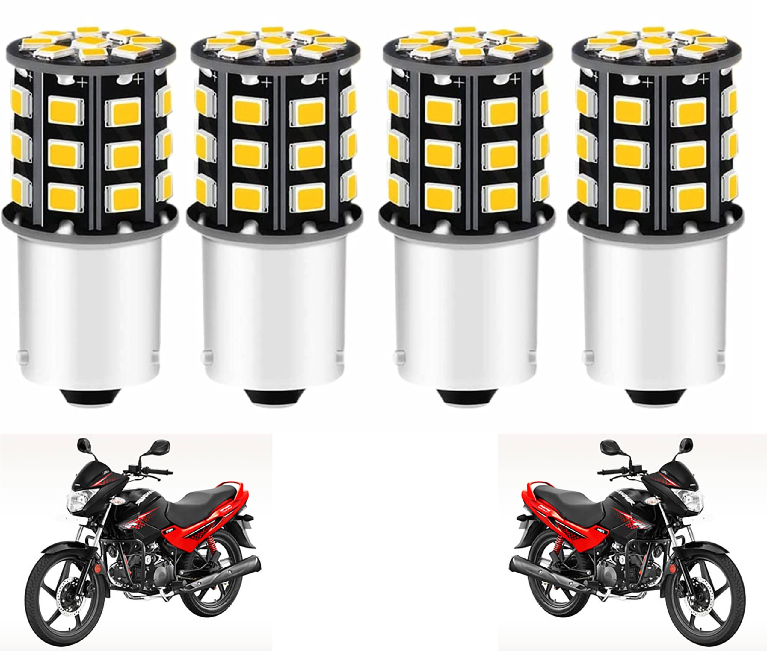 MIKANIX Super Bright 360° Reflecting LED Indicator Light Bulbs Set Of 4