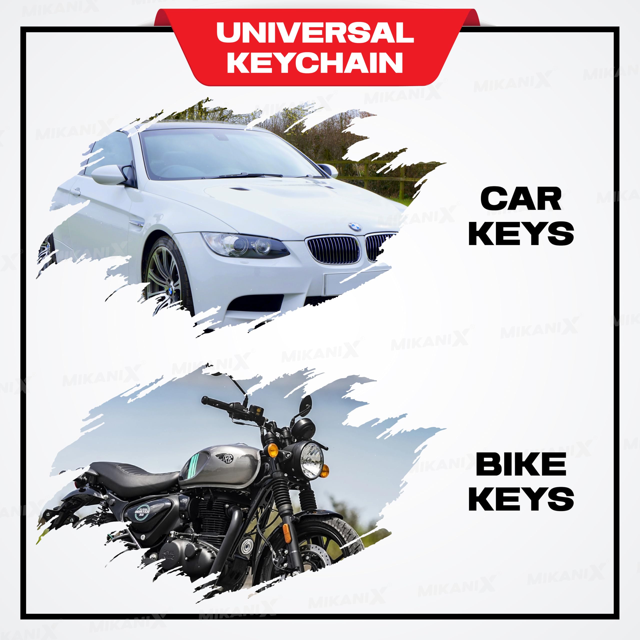 OBEROI'S TRADERS Premium Re Keychain | Made Like a Gun Metal Key Chain | Stylish & Durable Motorcycle Keyring for All RE Models | Bike Accessories for Classic, Bullet, Himalayan & Meteor