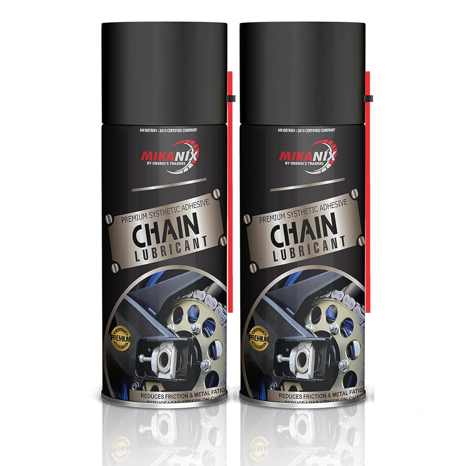 MIKANIX Combo of Bike Chain Lube/Lubricant Spray Cleaner For All Chain Type | Lubrication | Rust & Corrosion protection | Prevent Chain breakage | Noise