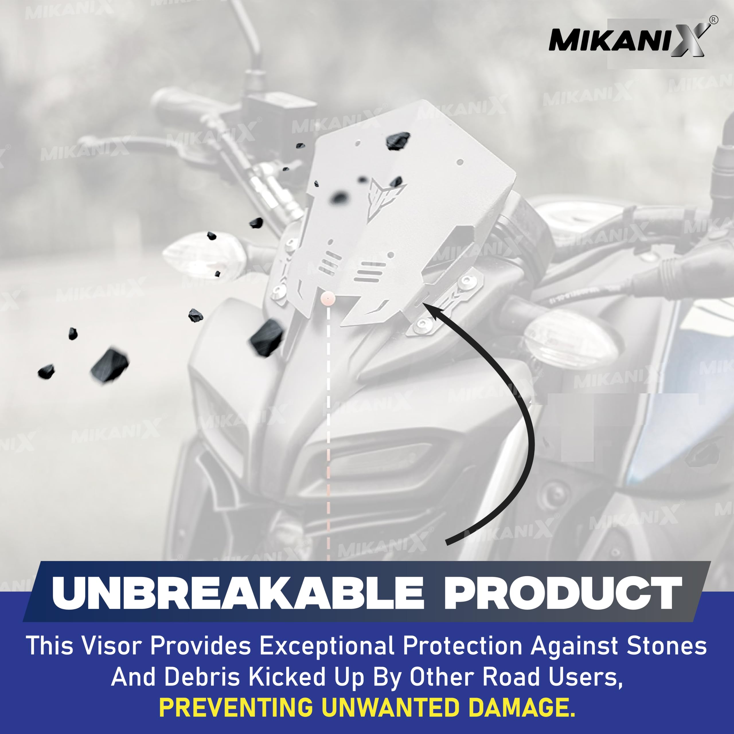 MIKANIX Bike/Motorcycle Headlight Visor for MT17