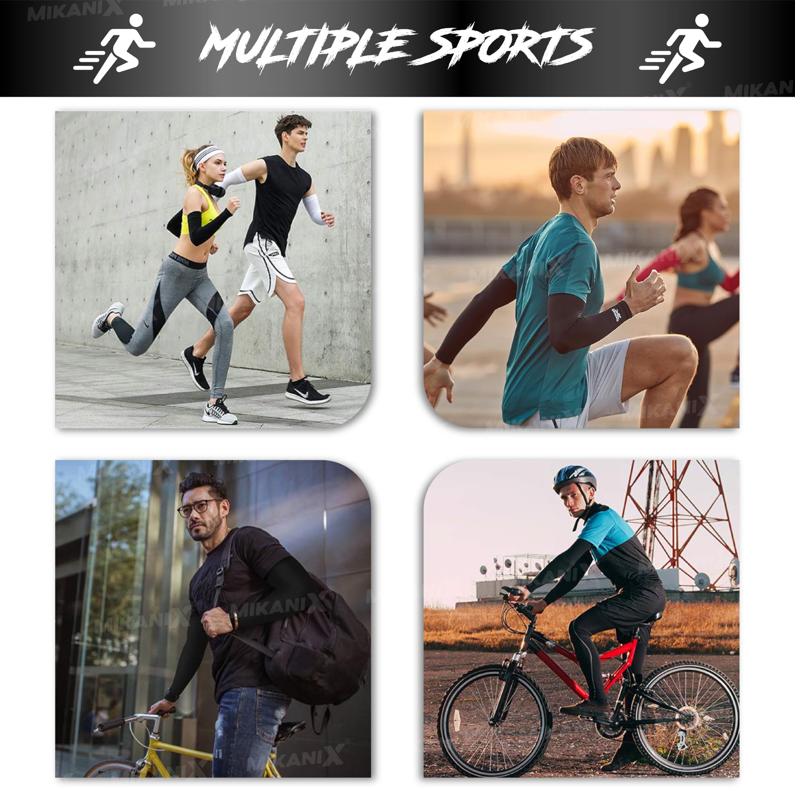 OBEROI'S TRADERS Ultra Premium Arm Sleeves for Men & Women UV Protection Hand Sleeves For Sun Protection