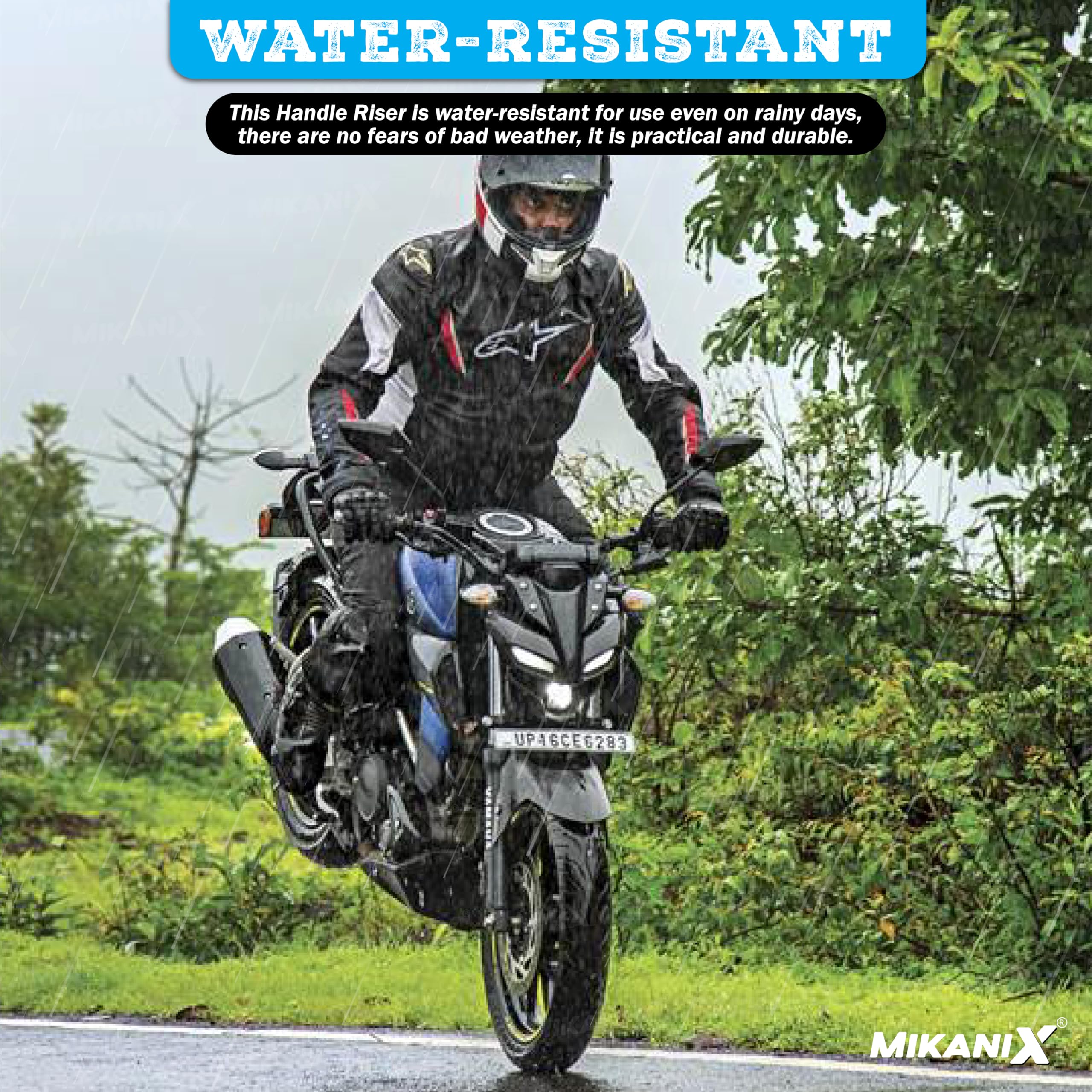 OBEROI'S TRADERS Bike Handlebar Riser | Handle Height Raiser Clamp Kit | Enhanced Comfort and Control | Compatible with Yamaha MT-15