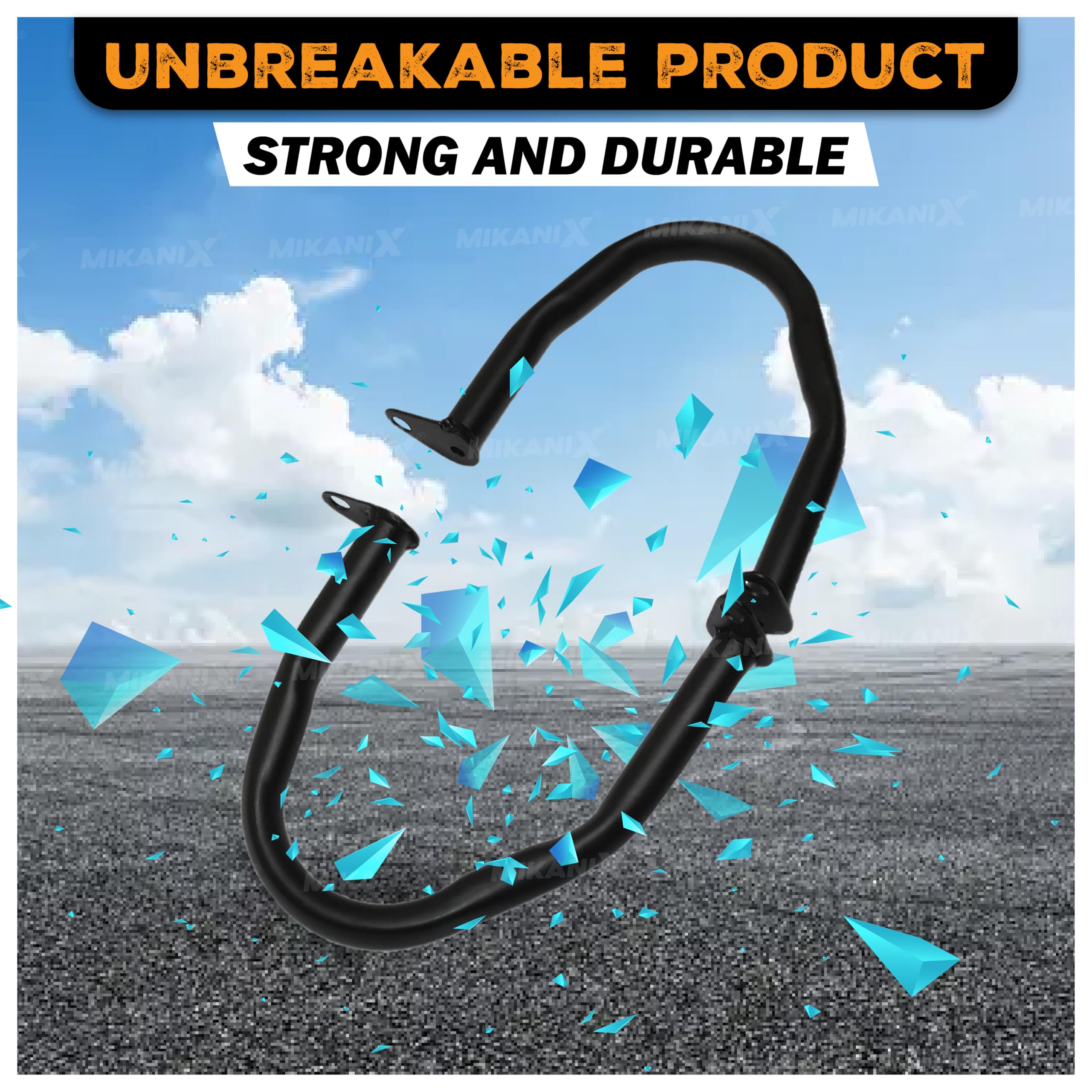 MIKANIX Pulsar NS 160/200 Heavy Duty Bike Leg Guard Bike Crash Guard