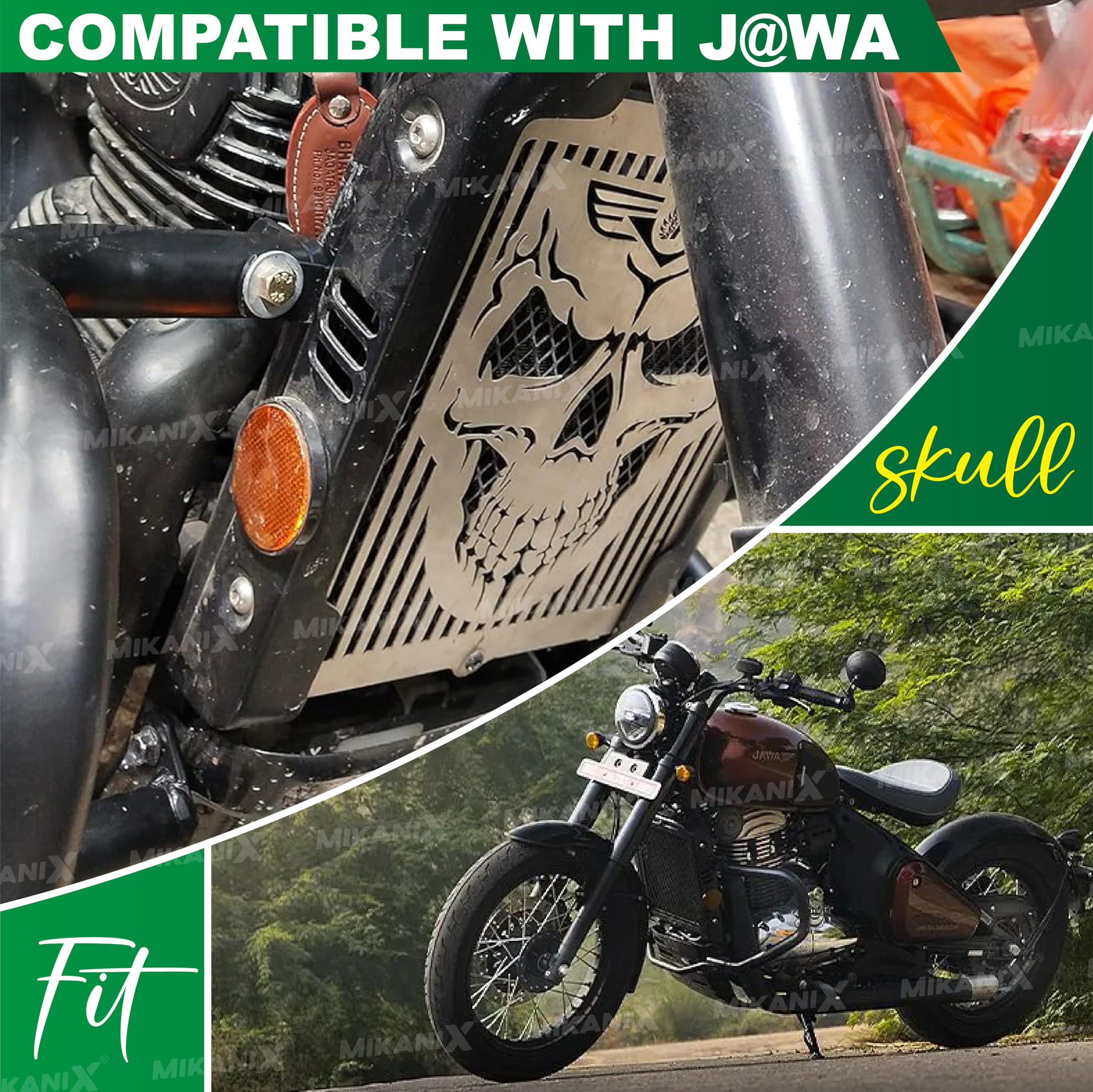 MIKANIX Premium Radiator Guard Grill Compatible with/for JAWA