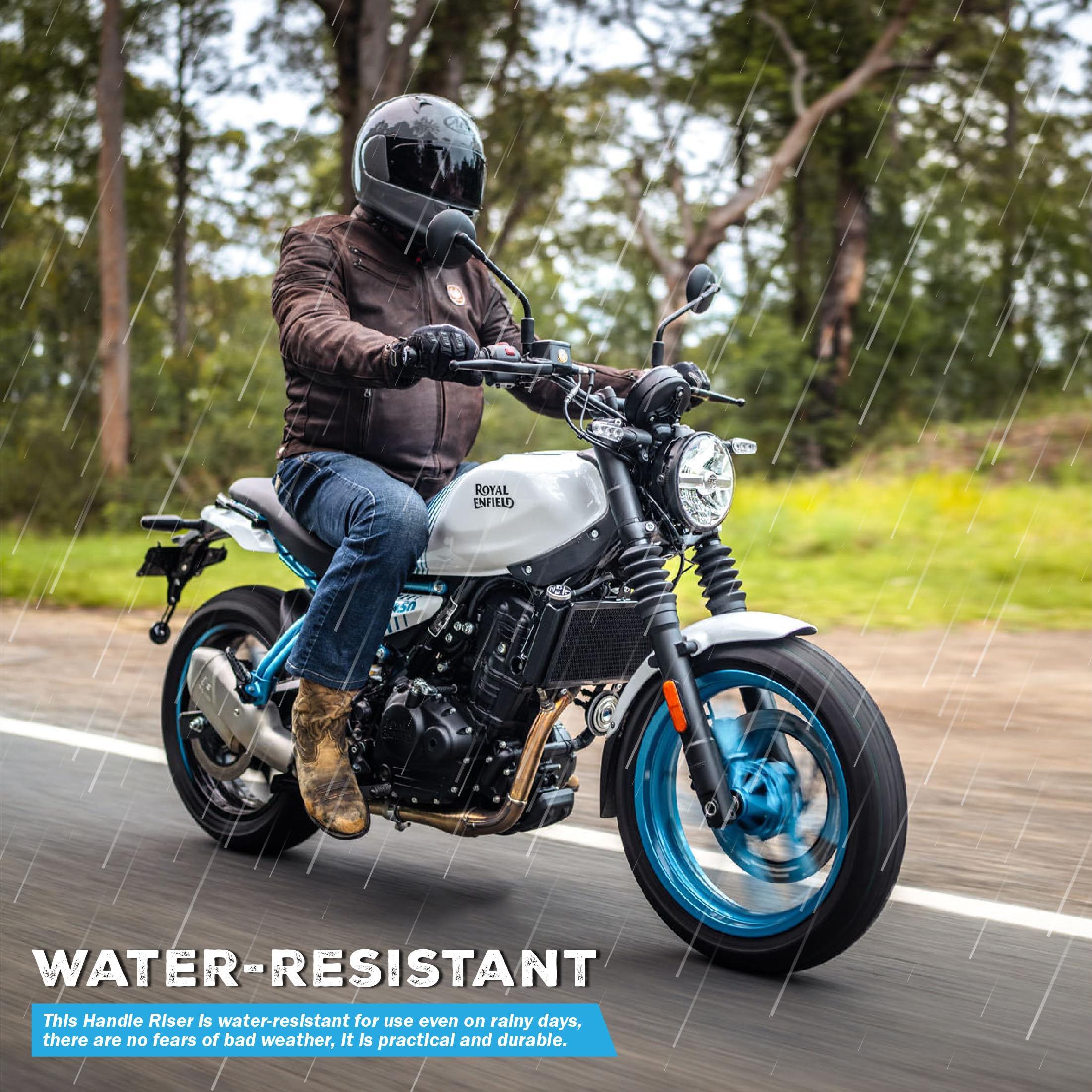 OBEROI'S TRADERS Bike Handlebar Riser | Handle Height Raiser Clamp Kit | Enhanced Comfort and Control | Compatible with Gurrilla 450