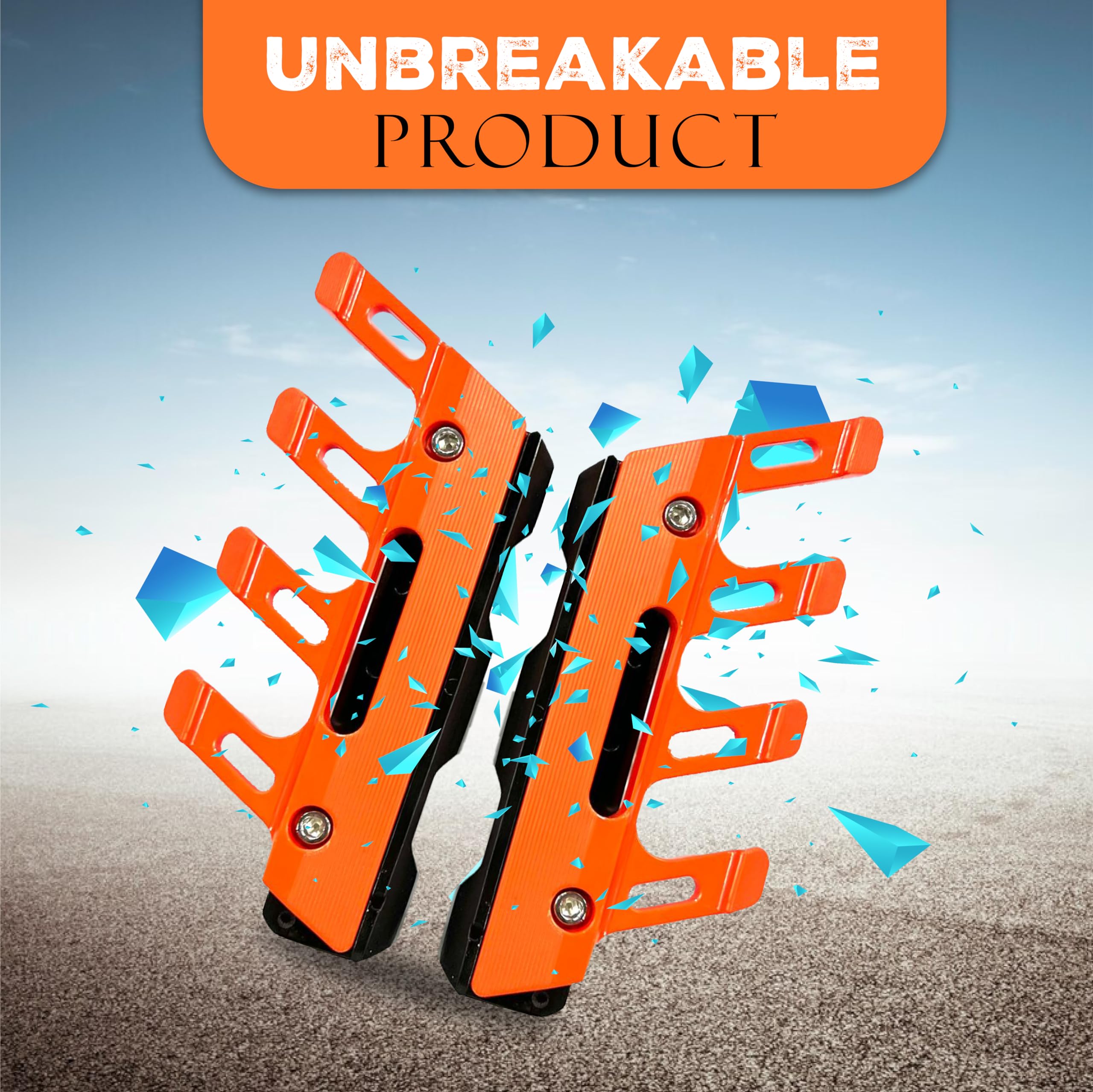 MIKANIX Bike ABS Shocker Protector | Front Fork Fender Protector | Anti-Fall Slider Guard Universal for All Bikes