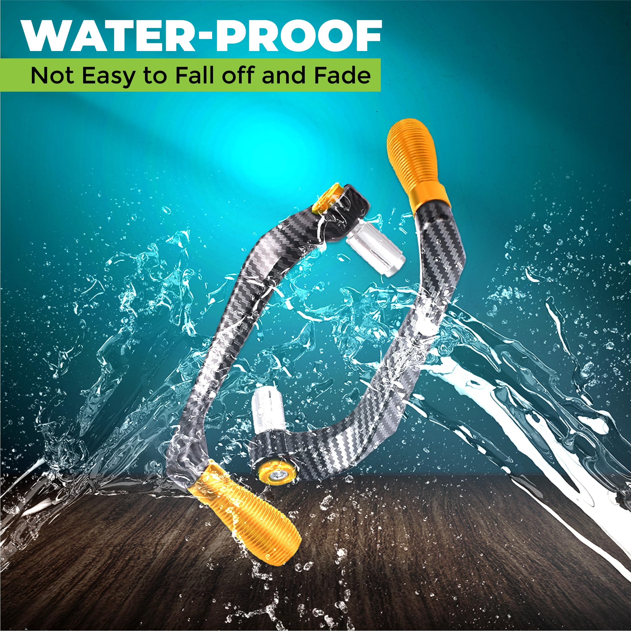 OBEROI'S TRADERS Carbon Finish CNC Aluminum Universal Motorcycle Lever Guard | Handle Bar End Brake Clutch Lever Protective Guards | Hand Guards for All Bikes