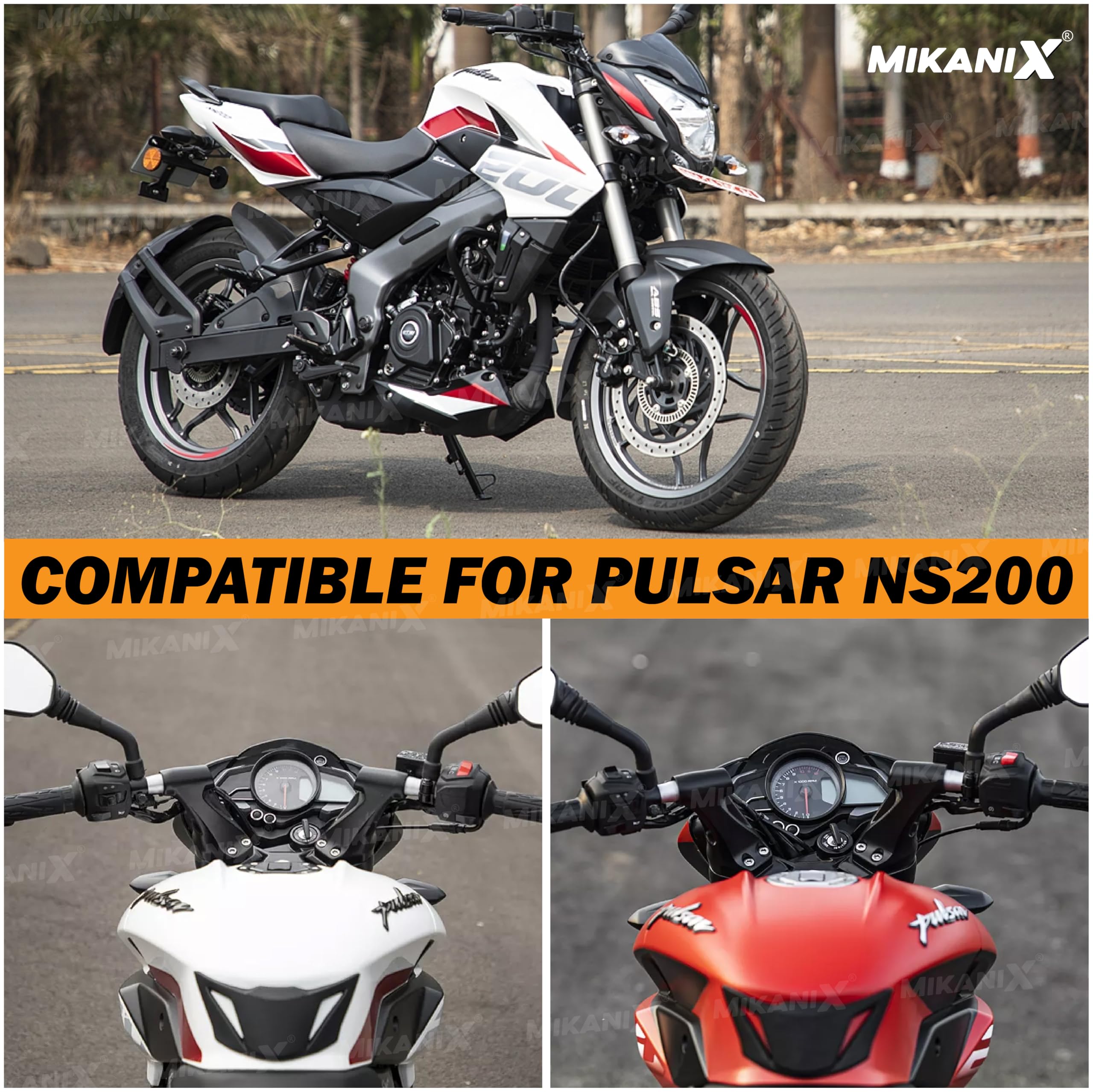 OBEROI'S TRADERS Pulsar NS 200 Handle Riser/Raiser Handlebar Height Riser Clamp Kit Compatible For Bajaj Pulsar NS 200