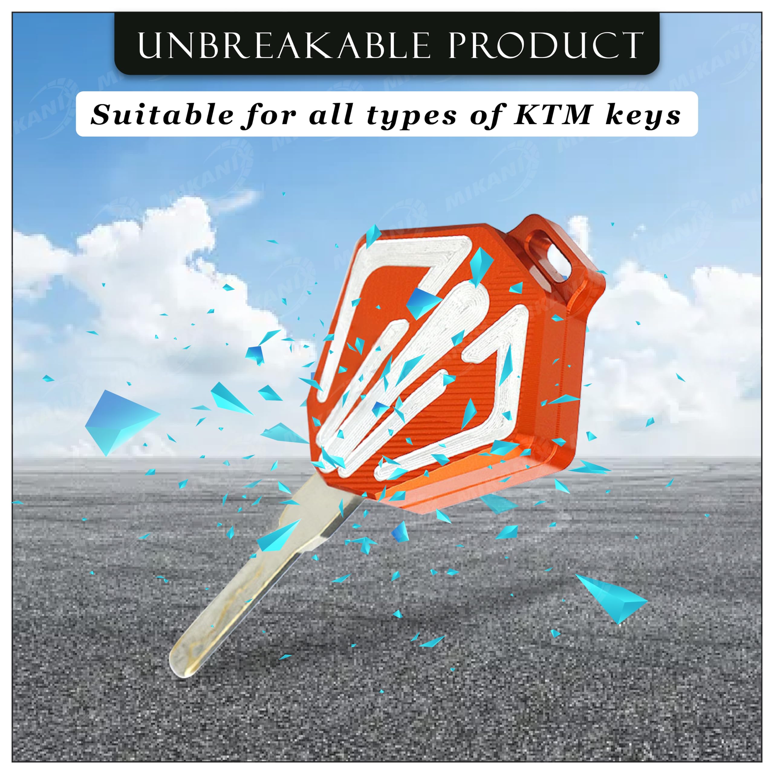 OBEROI'S TRADERS CNC Aluminum Motorbike Key Cover / Case Shell Protection Compatible for KTM Duke/ RC All Models