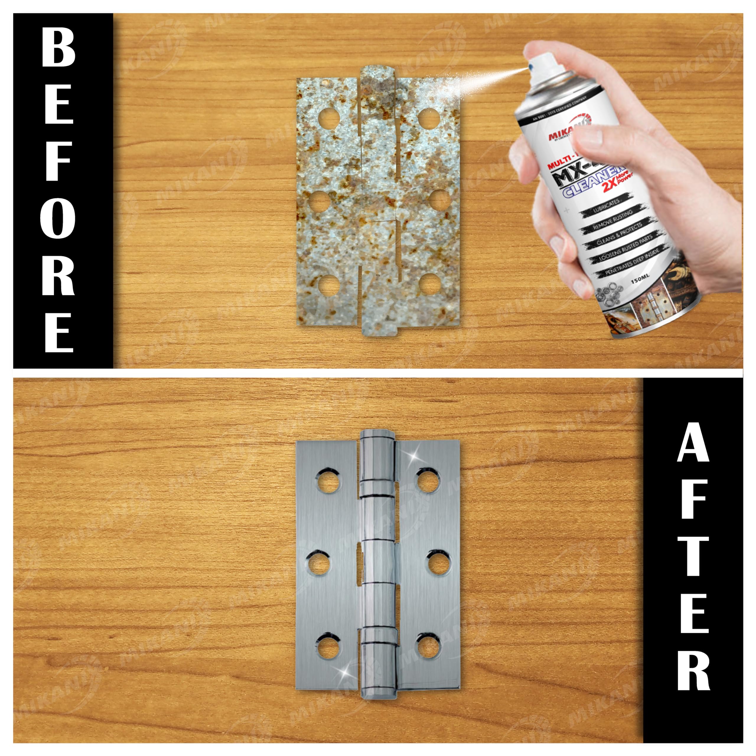 OBEROI'S TRADERS MX-40 Rust Cleaner | Rust Remover Aerosol Spray To Remove Rust From Chain | Jammed locks | Rusted Door Hinges For Automobiles | Tools | Industrial Machinery & Household Items