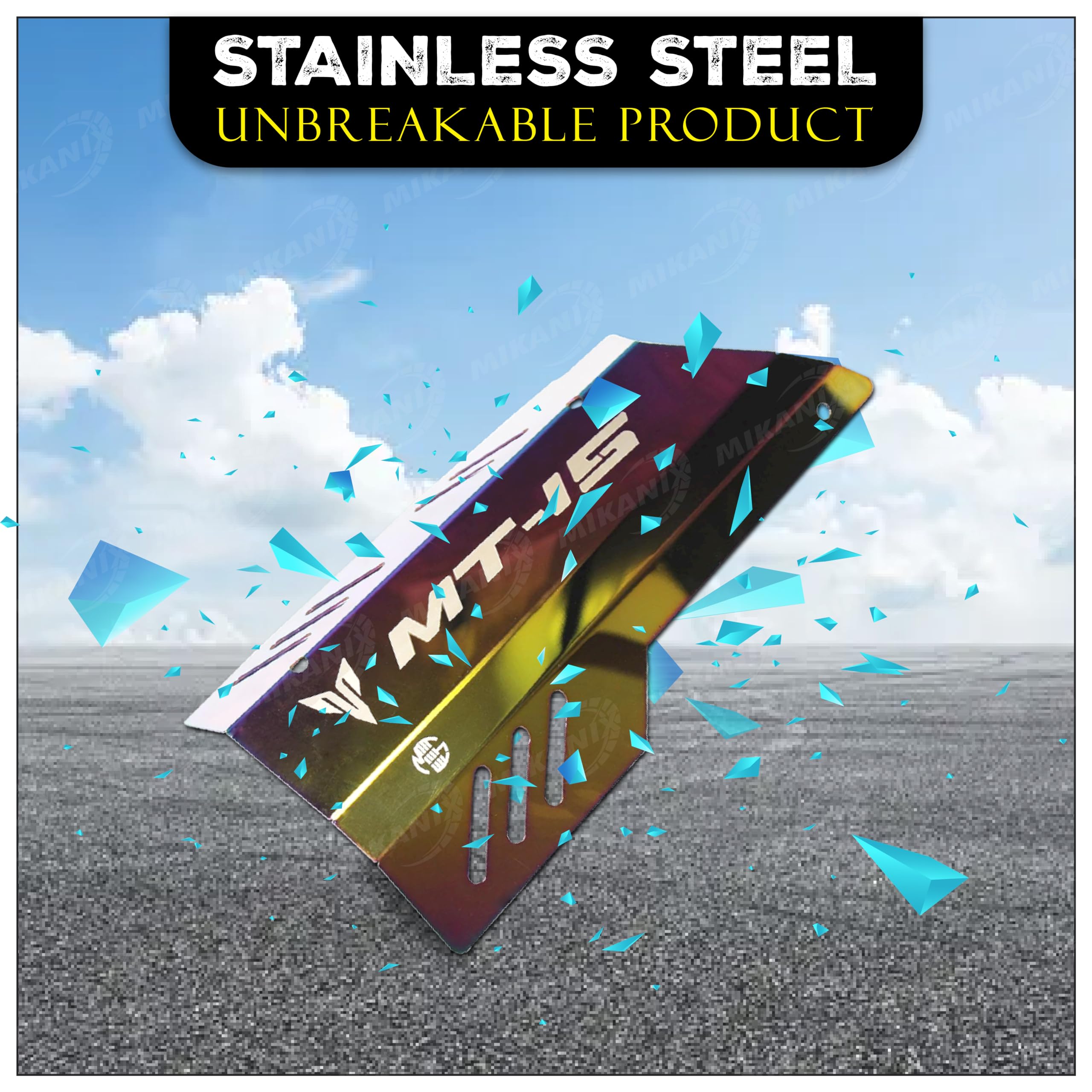 MIKANIX Premium Yamaha MT-15 Exhaust Cover Silencer Protector (Multi-Color)