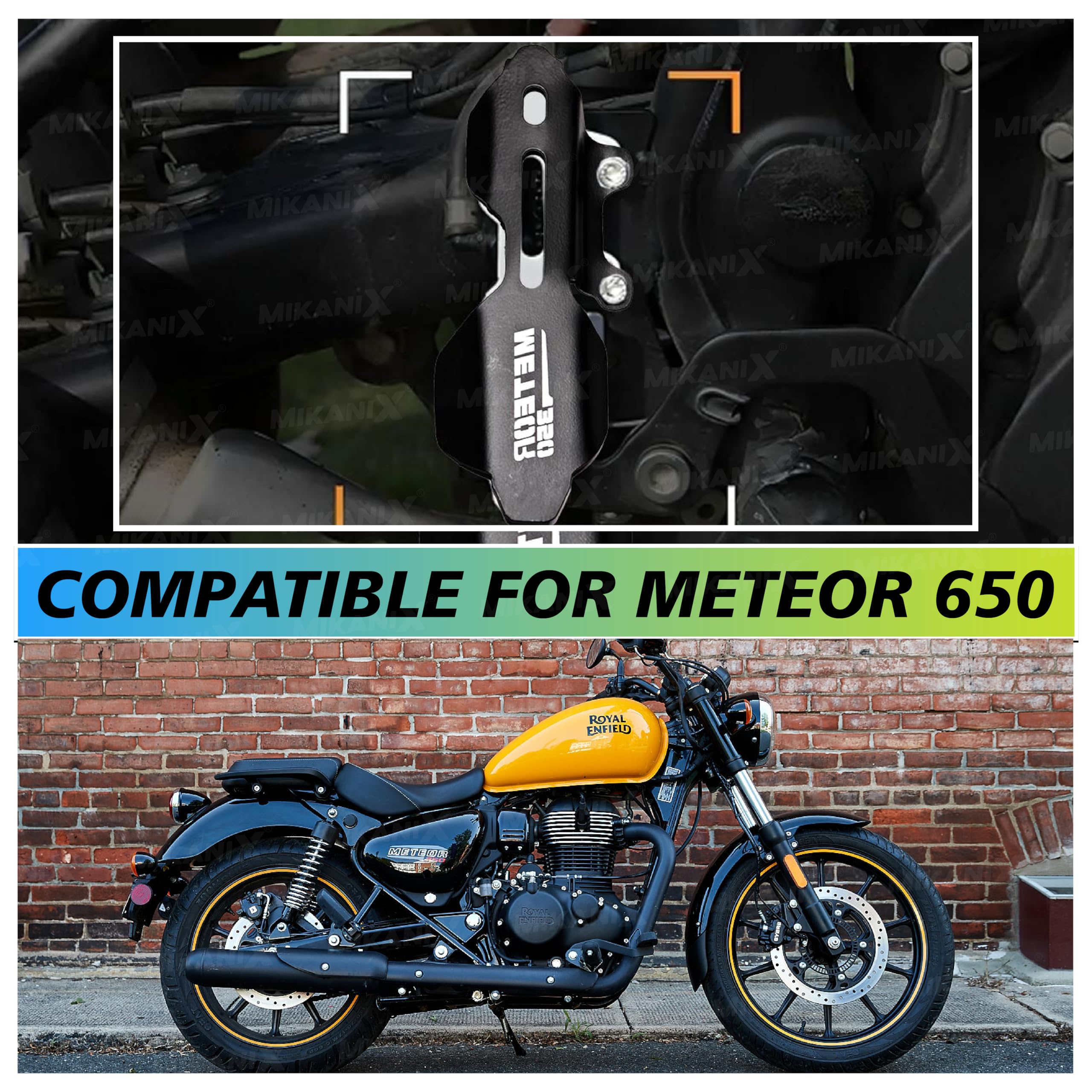 OBEROI'S TRADERS Premium Rear Master Cylinder Guard Compatible with Royal Enfield Meteor 350