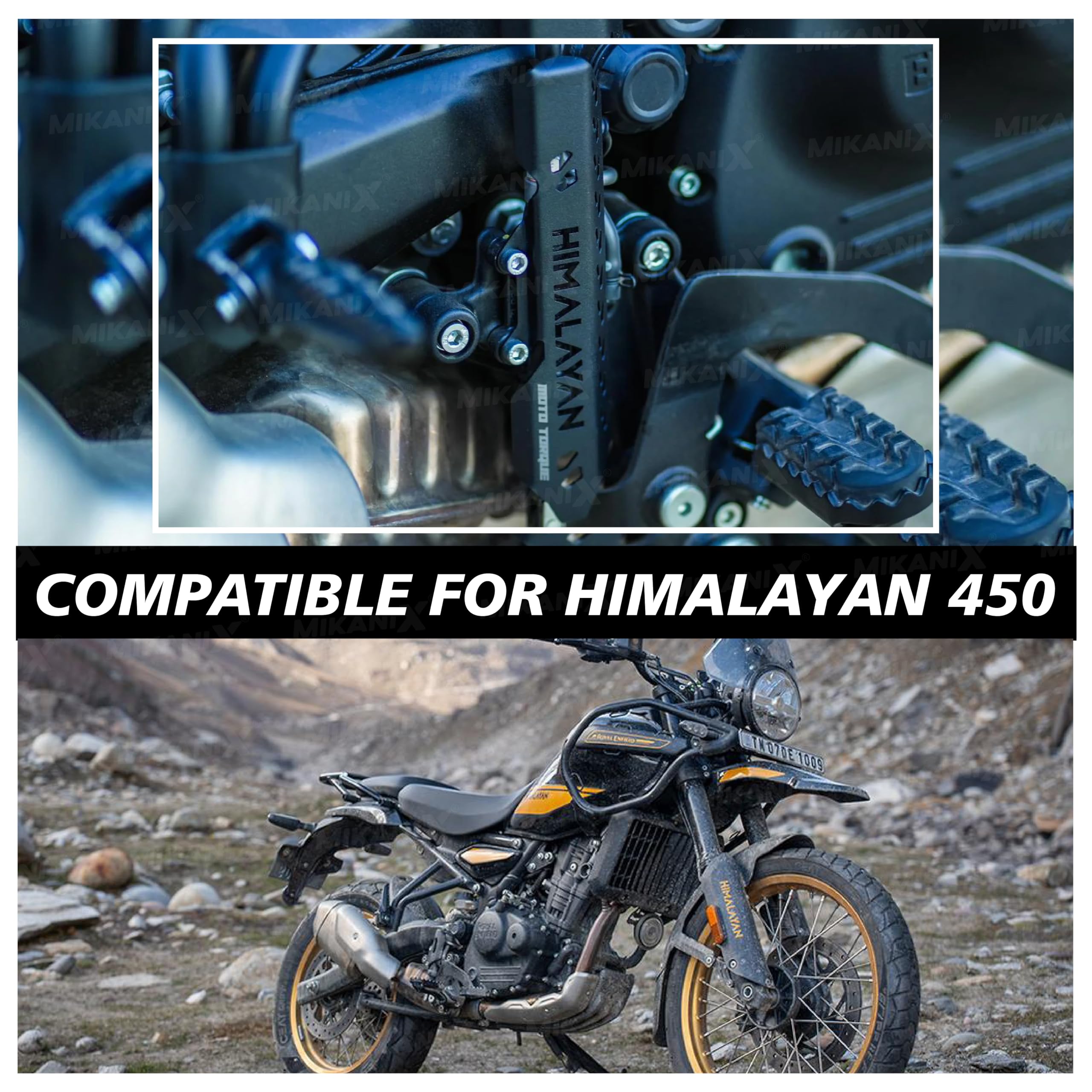 MIKANIX Bike Rear Master Cylinder Guard for Royal Enfield Himalayan 450