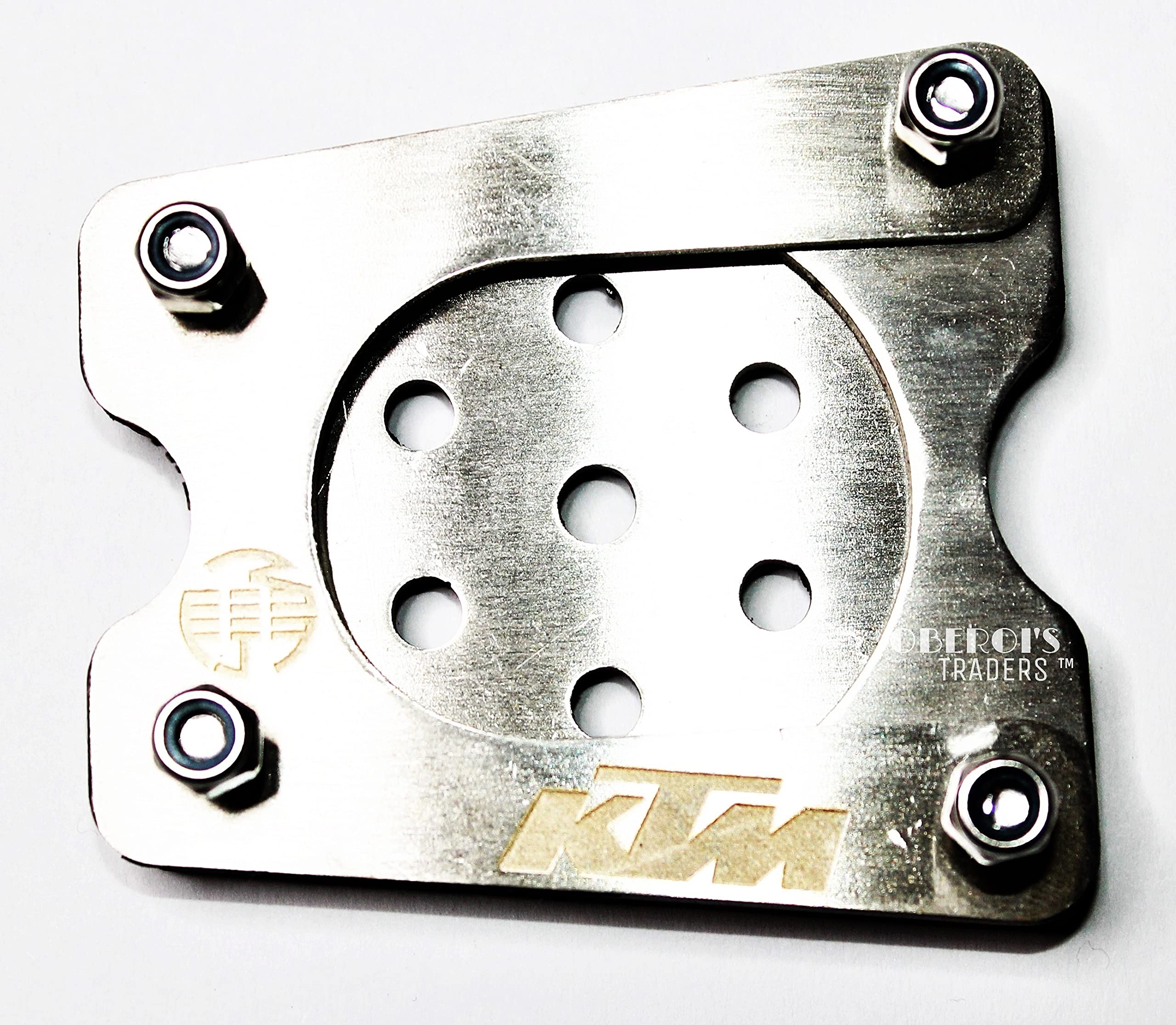 OBEROI'S Traders Premium Stainless Steel Side Stand Extender Compatible with/for KTM Duke and RC All Models
