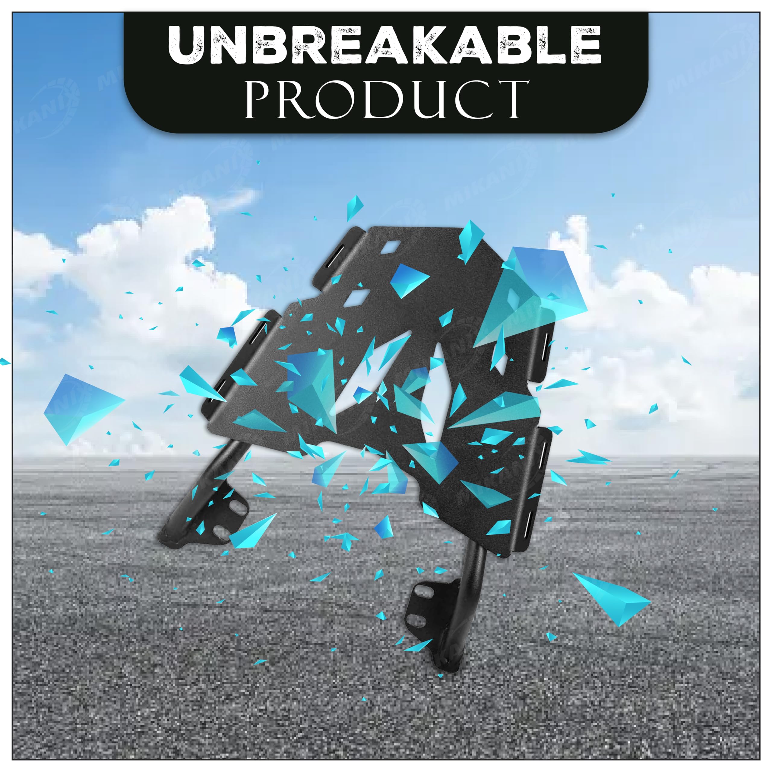 MIKANIX Motorbike Rear Racks | Trail Expedition Rear Luggage Carrier | Back Luggage Rack Plate with 1 Year Warranty for Bajaj Pulsar NS 200 | 160