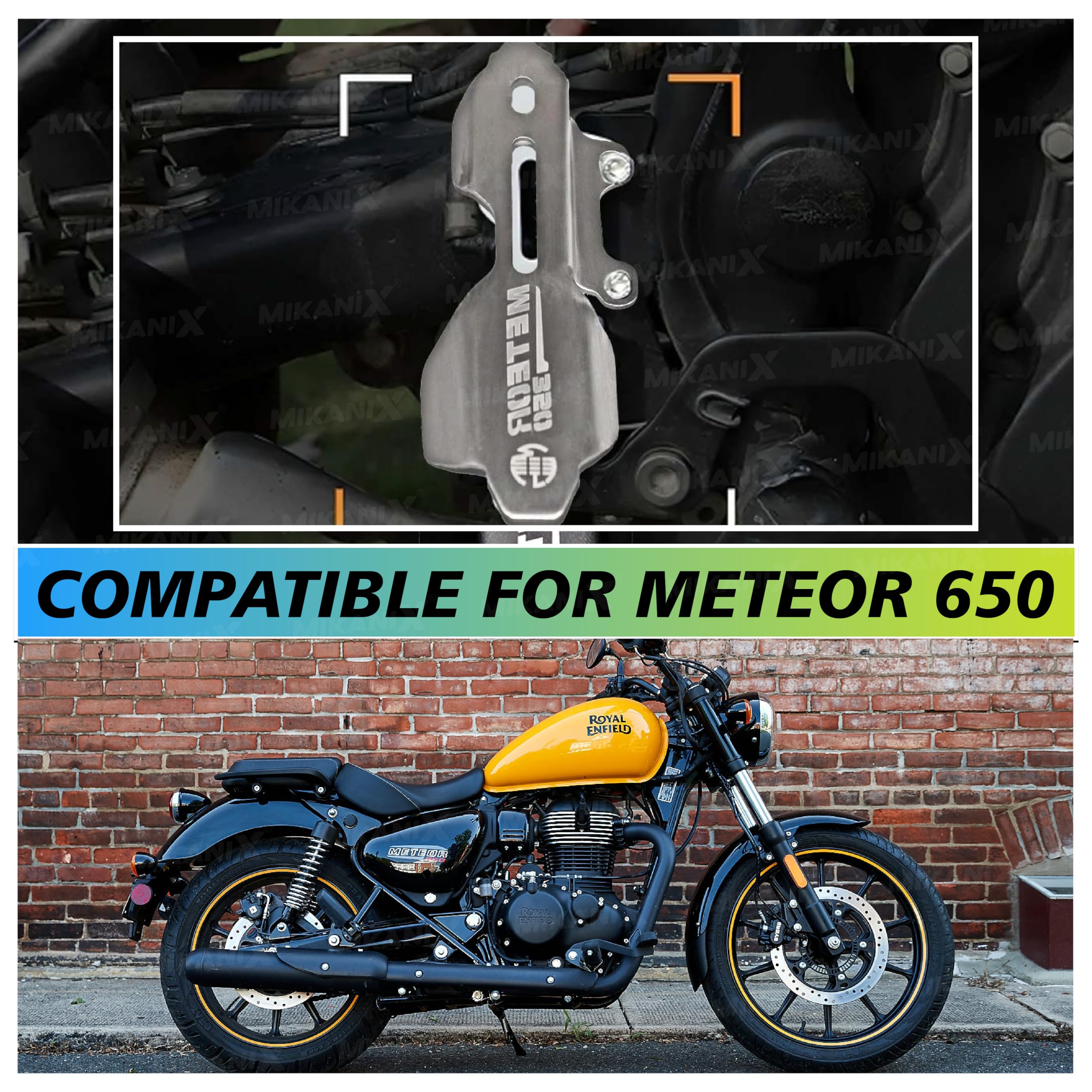 OBEROI'S TRADERS Premium Rear Master Cylinder Guard Compatible with Royal Enfield Meteor 350