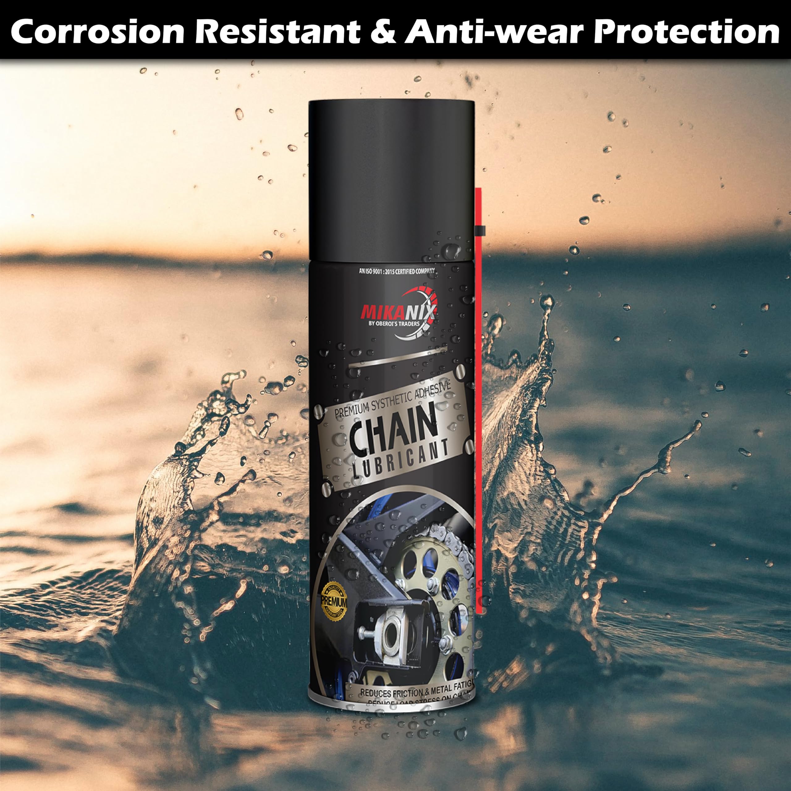 OBEROI'S TRADERS Bike Chain Lube Degreaser Spray with Cleaning Brush for Motorbike & Bicycle | Cleans | Shines & Protects Chain (Pack of 2)