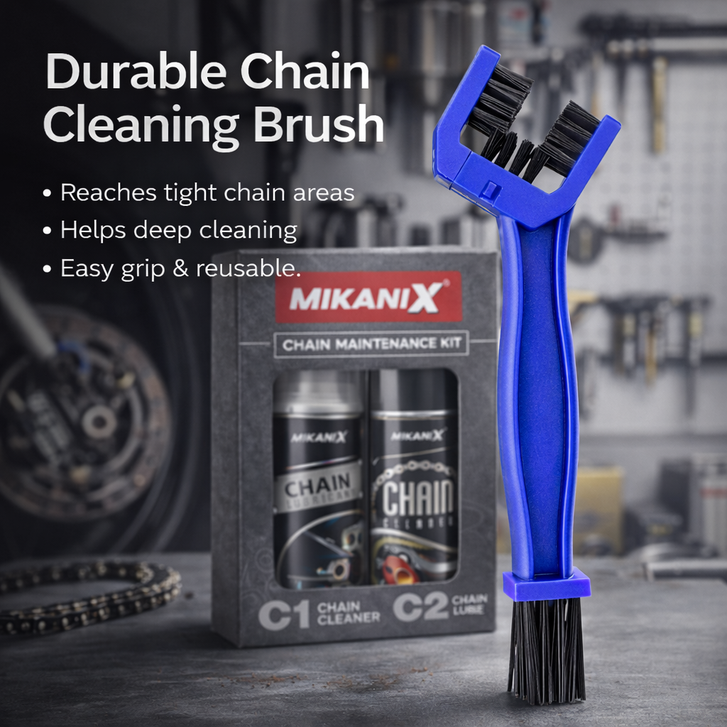 Mikanix Bike Chain Lubricant & Chain Cleaner Spray With Cleaning Brush For Motorcycle and Bicycle