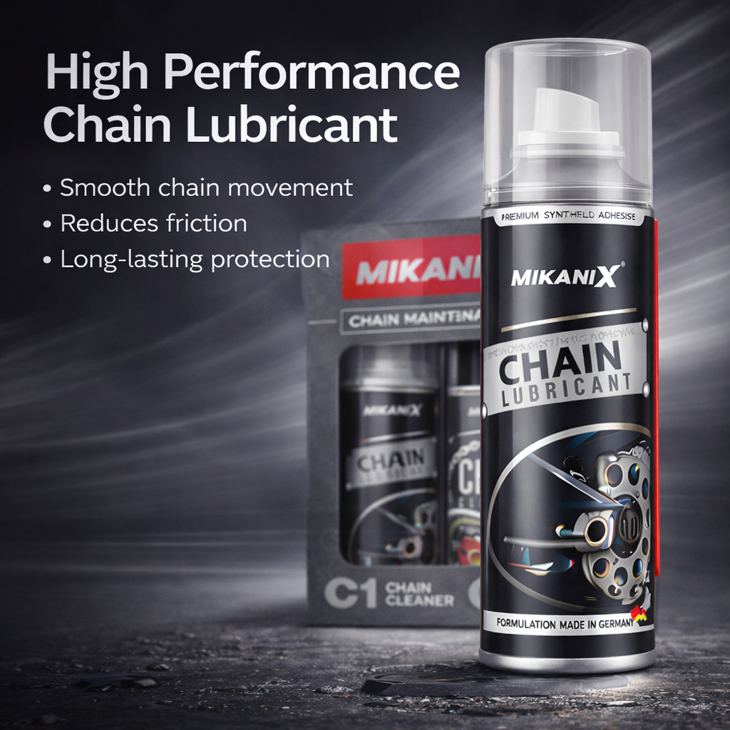 MIKANIX  Bike Chain Lubricant and Chain Cleaner Spray With Cleaning Brush For Motorcycle and Bicycle