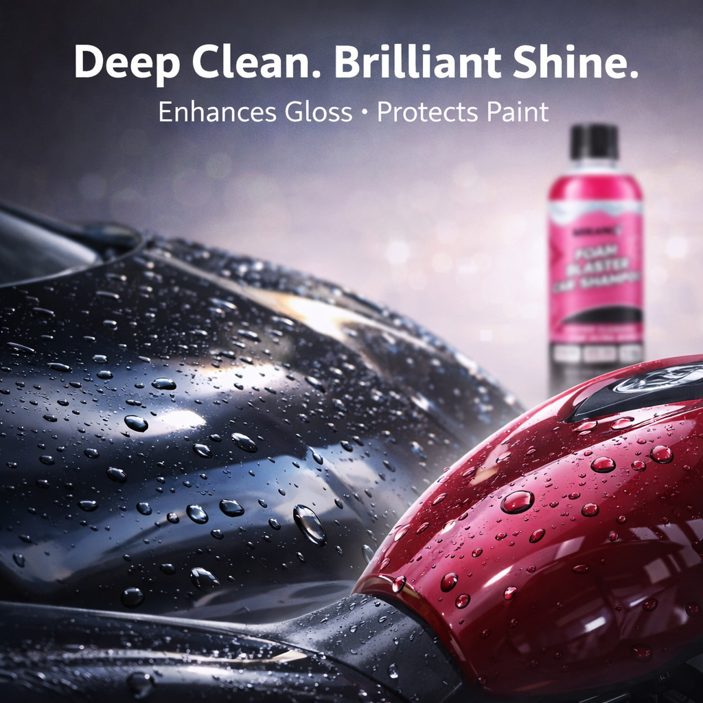 MIKANIX Foam Blaster Car Wash Shampoo | Concentrate Formula With Thick Foam to Remove Dirt & Grime for Car & Bike Exterior Cleaning | pH Neutral | 500 ML | Pack of 1