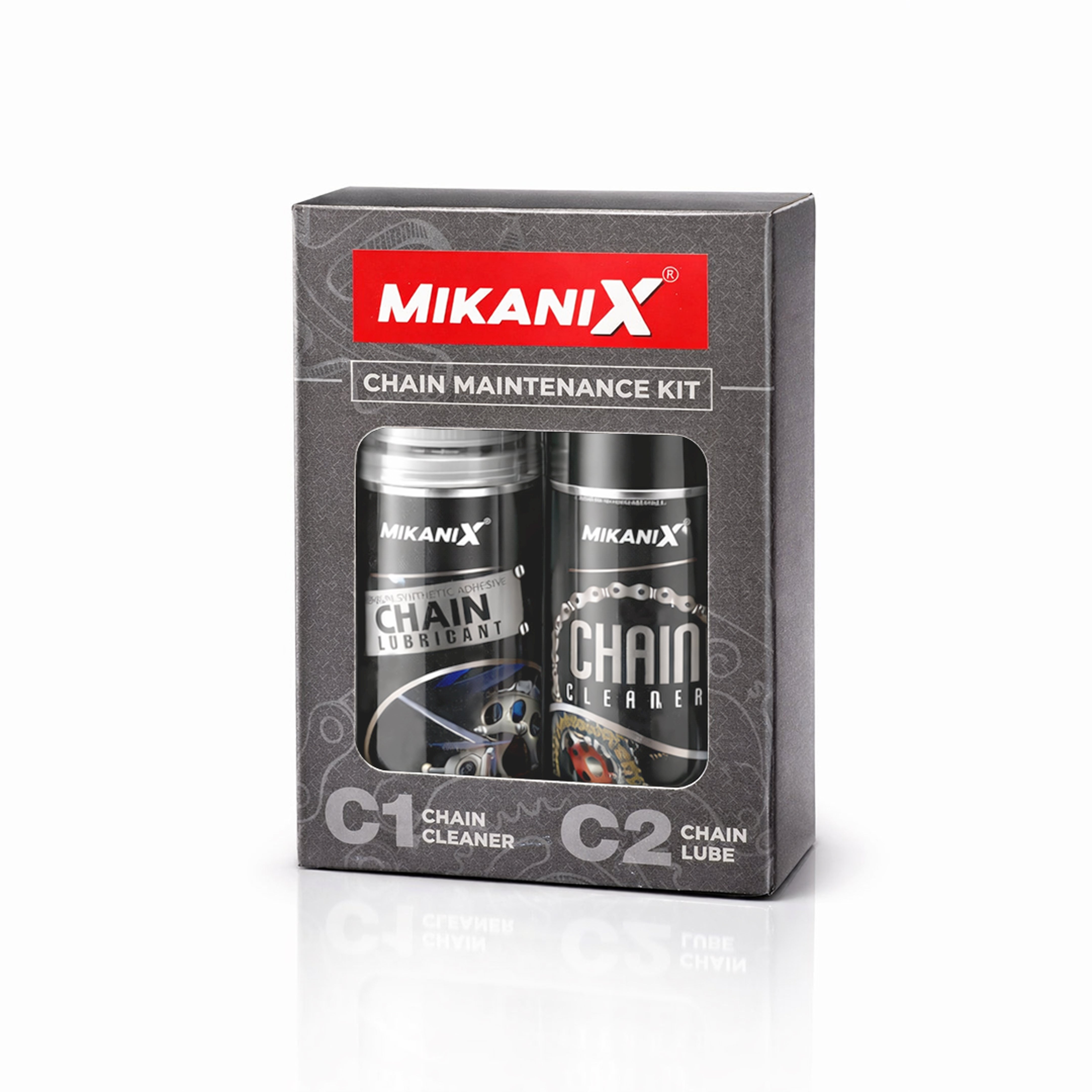 Mikanix Premium Bike Chain Lubricant and Chain Cleaner Spray For Motorcycle and Bicycle Cleaning Kit
