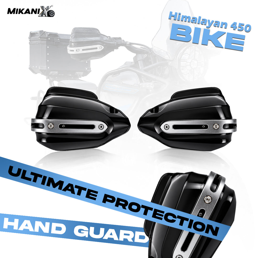 MIKANIX Himalayan 450 Bike Hand Guard Brake | Clutch Lever Protector | Wind Deflector Handlebar Hand Guard (Pack of 2)
