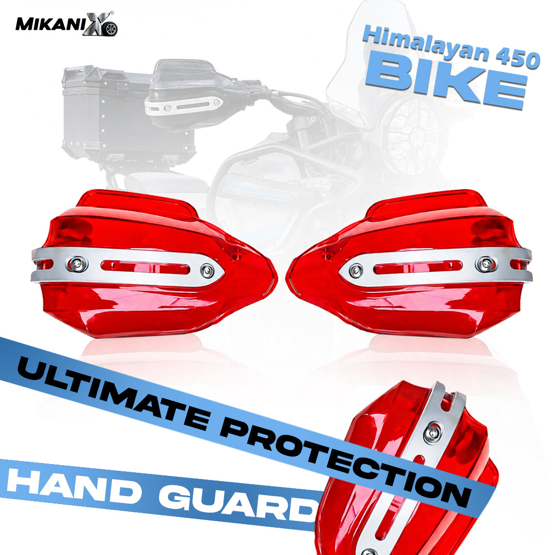 MIKANIX Himalayan 450 Bike Hand Guard Brake | Clutch Lever Protector | Wind Deflector Handlebar Hand Guard (Pack of 2)