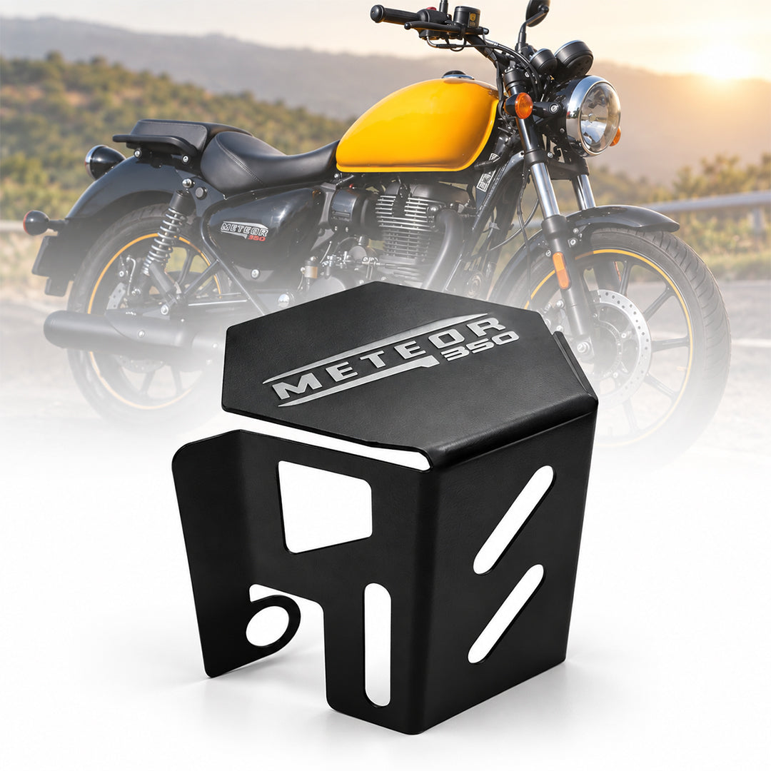 MIKANIX Rear Brake Oil Container Guard Compatible With Royal Enfield Meteor 350