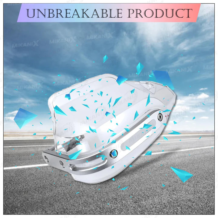 MIKANIX Himalayan 450 Bike Hand Guard Brake | Clutch Lever Protector | Wind Deflector Handlebar Hand Guard (Pack of 2)
