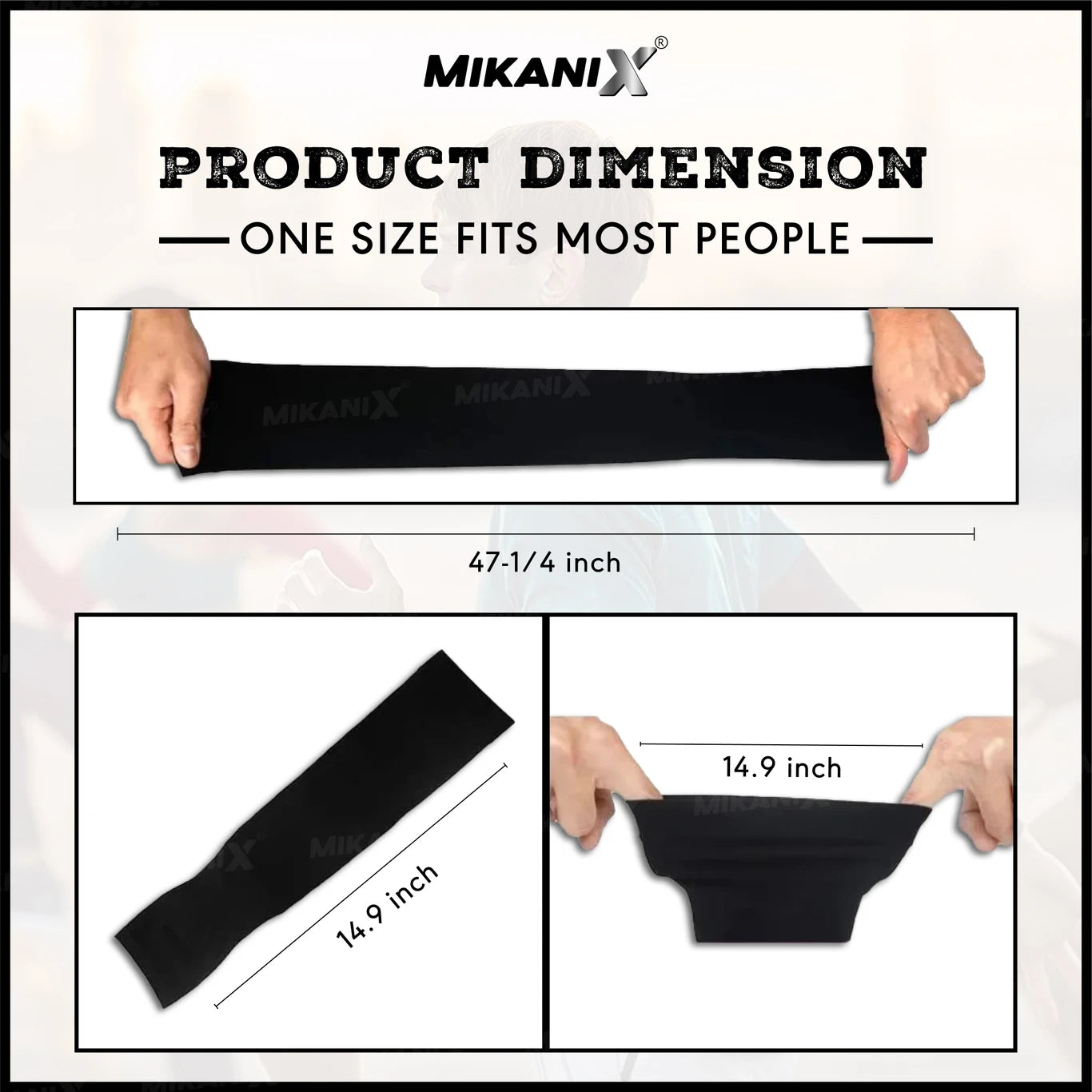 BRXR Cotton Arm Sleeve For Men & Women (Free, Black)
