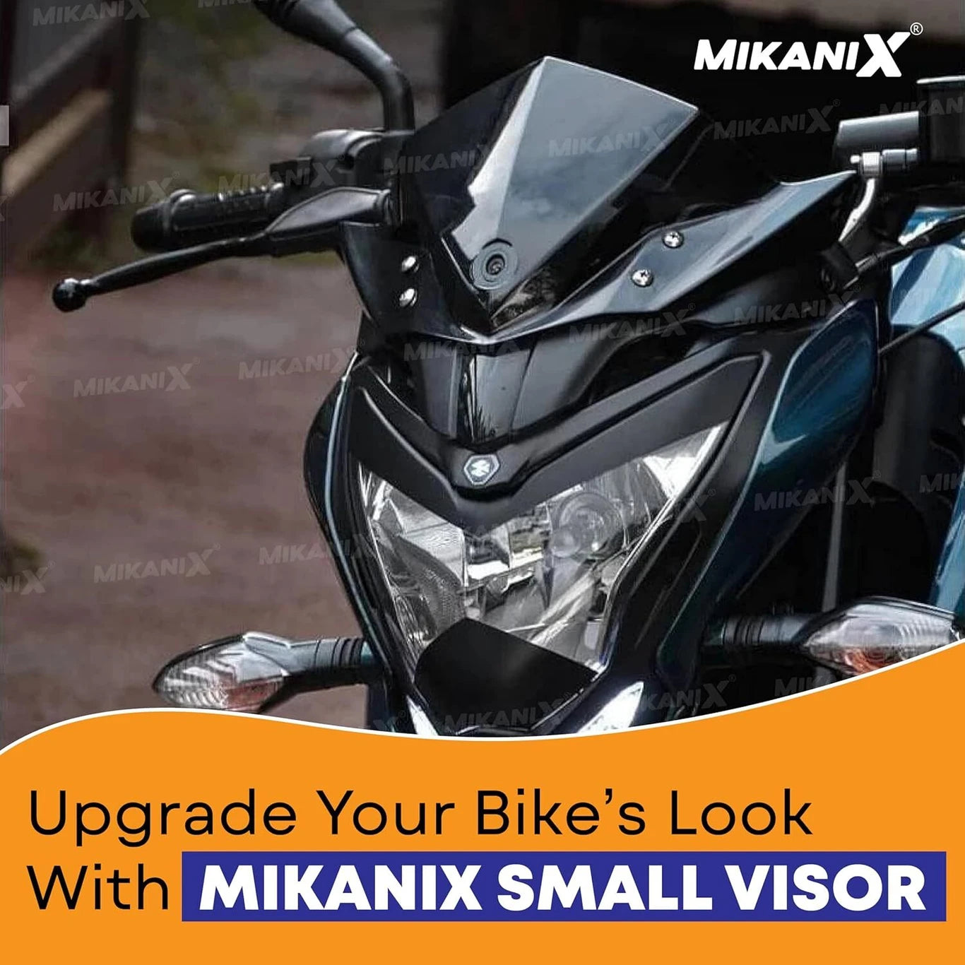 BRXR Universal Big Headlight Visor / Wind Deflector Compatible All Bikes & scooties Bike Headlight Visor