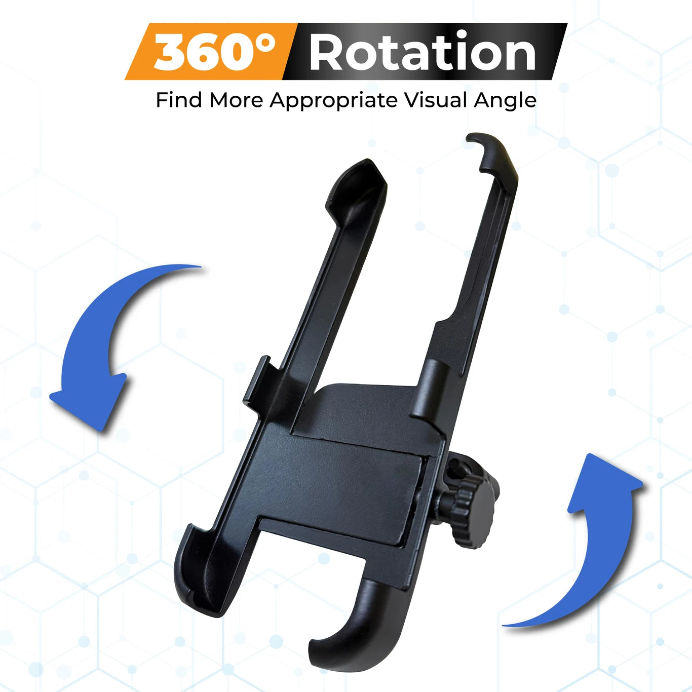 BRXR BIG Mobile Holder Handlebar | 360° Rotation | Universal Fit for Bikes Bicycle Phone Holder